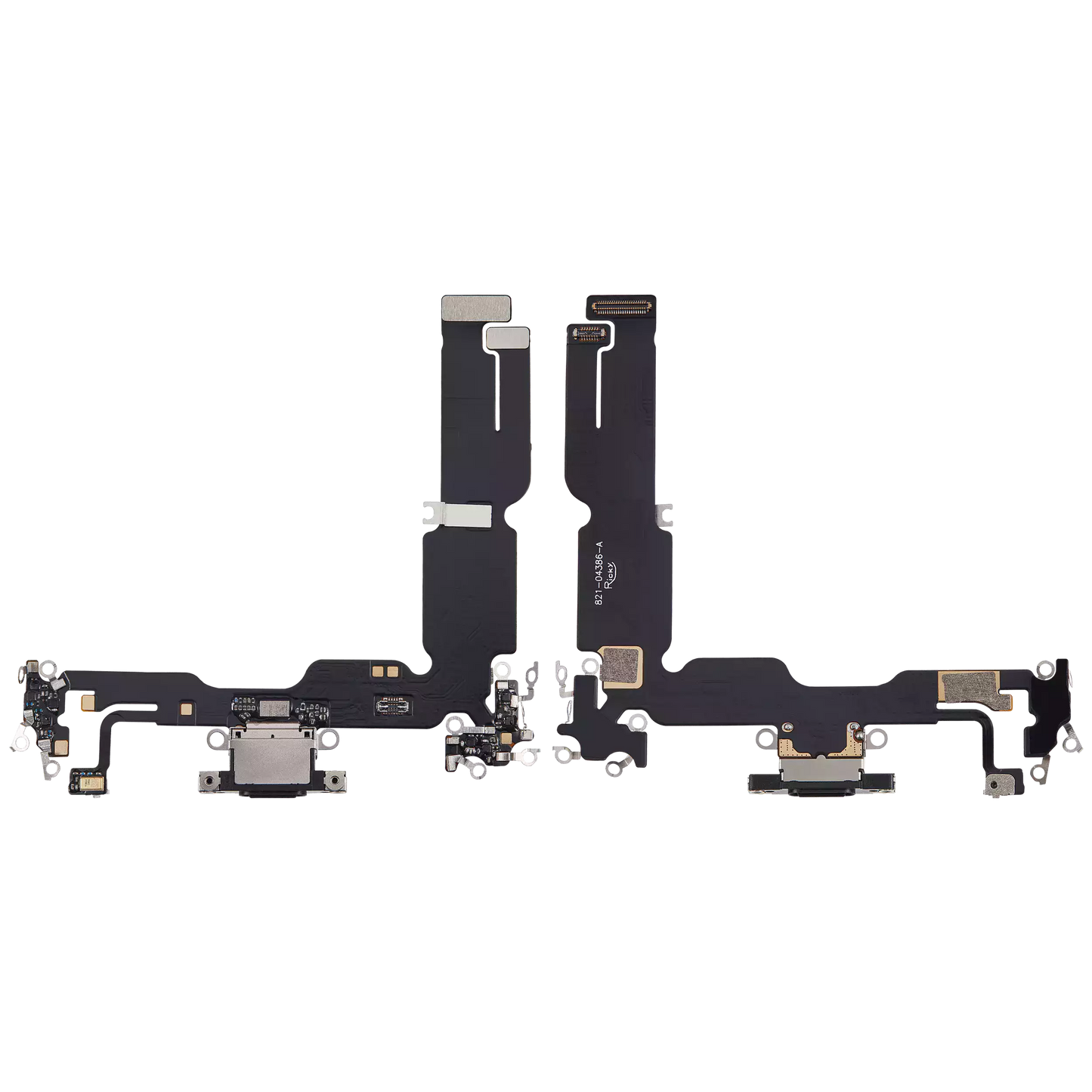 Charging Port Flex Cable For iPhone 15 Plus (Aftermarket Plus) (Black)