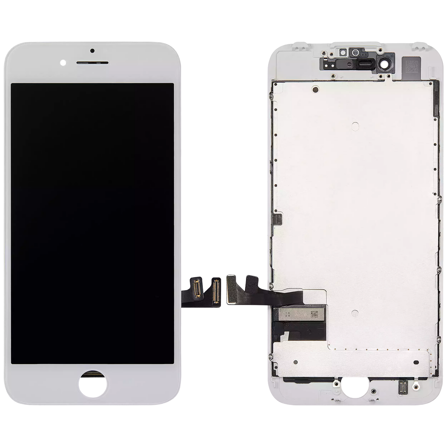 LCD Assembly With Steel Plate For iPhone 7 (Aftermarket: AQ7) (White)