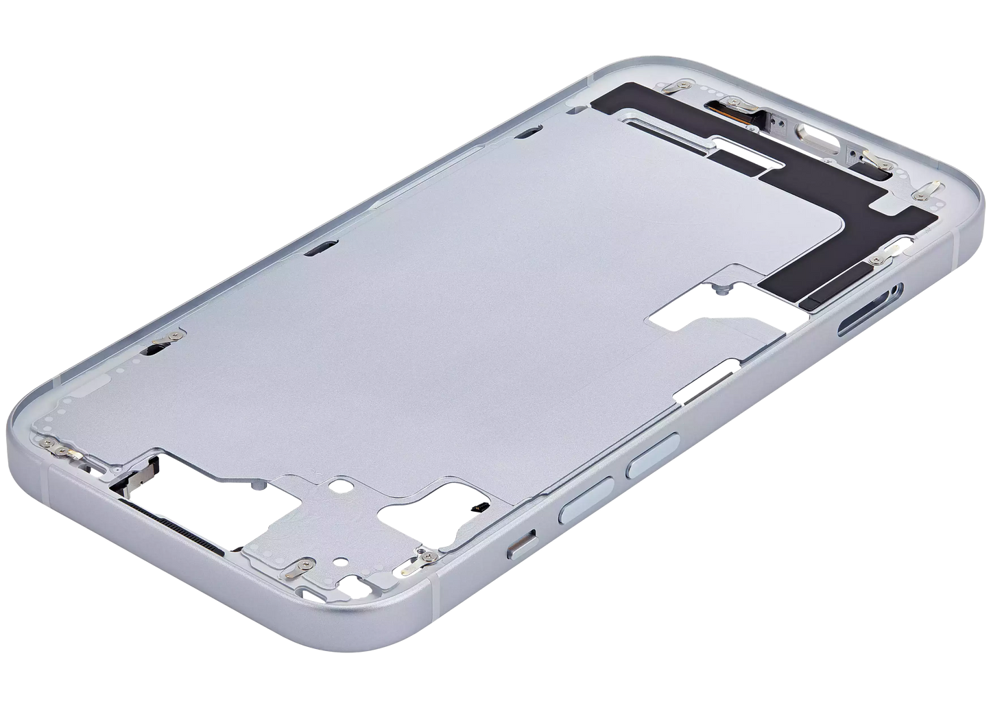 Mid-Frame Housing W/ Small Parts For iPhone 15 (EU / Global Version) (Aftermarket Plus) (Blue)