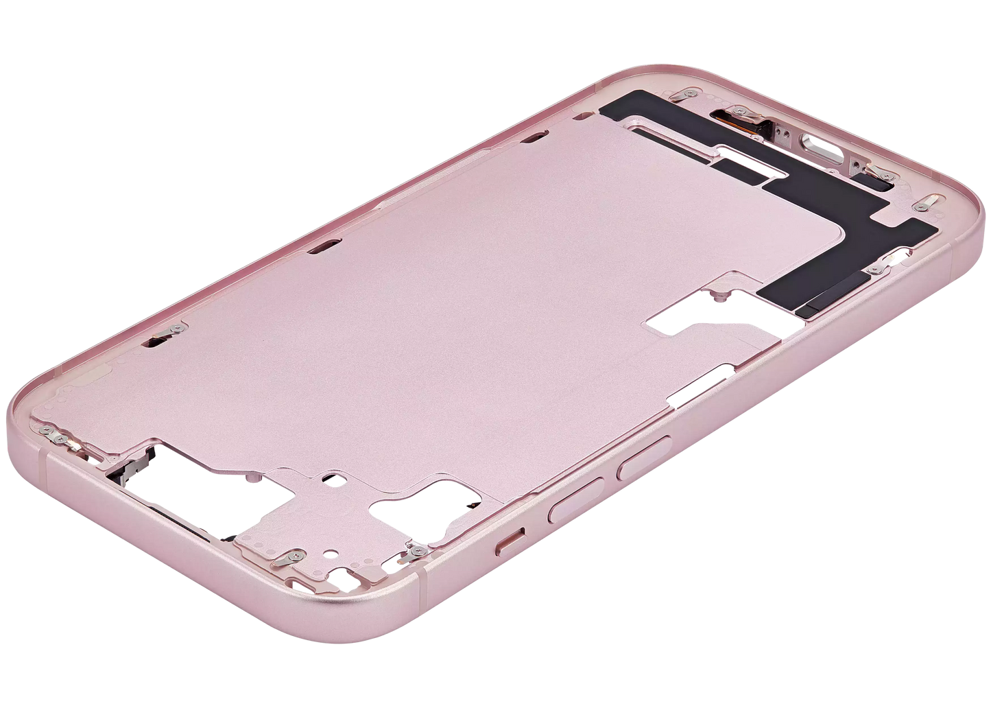 Mid-Frame Housing W/ Small Parts For iPhone 15 (US Version) (Aftermarket Plus) (Pink)