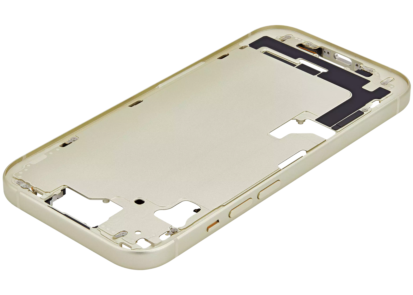 Mid-Frame Housing W/ Small Parts For iPhone 15 (US Version) (Aftermarket Plus) (Yellow)