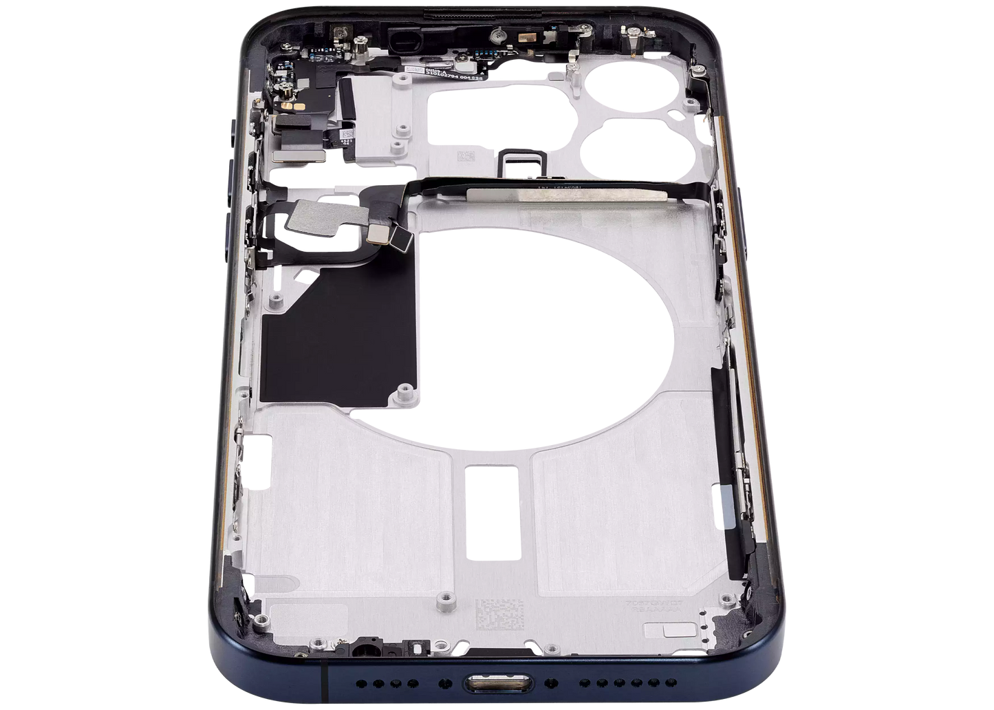 Mid-Frame Housing W/ Small Parts For iPhone 15 Pro Max (EU / Global Version) (Aftermarket Plus) (Blue Titanium)