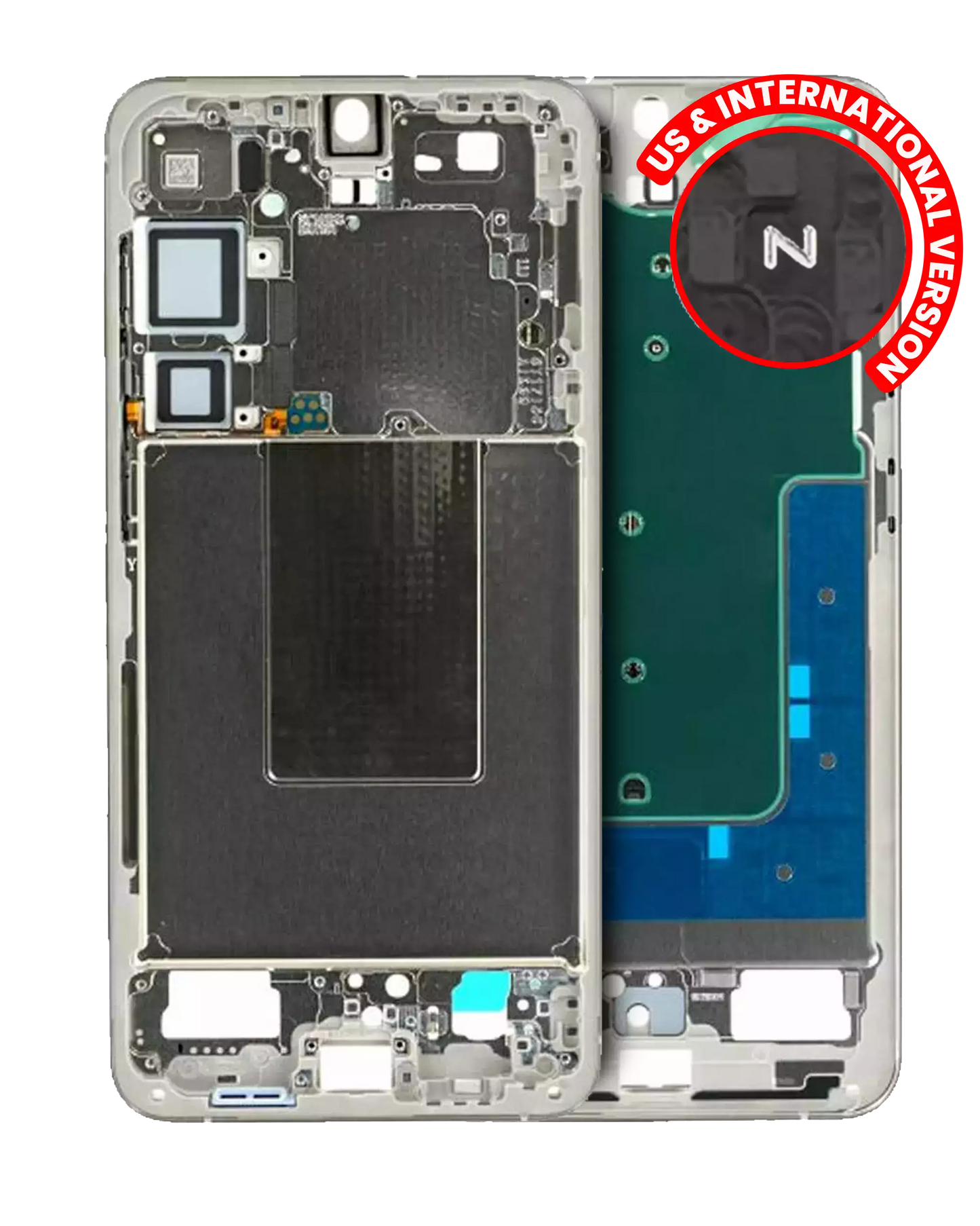 Mid-Frame Housing For Samsung Galaxy S24 Plus 5G (International version) (Service Pack) (Amber Yellow)