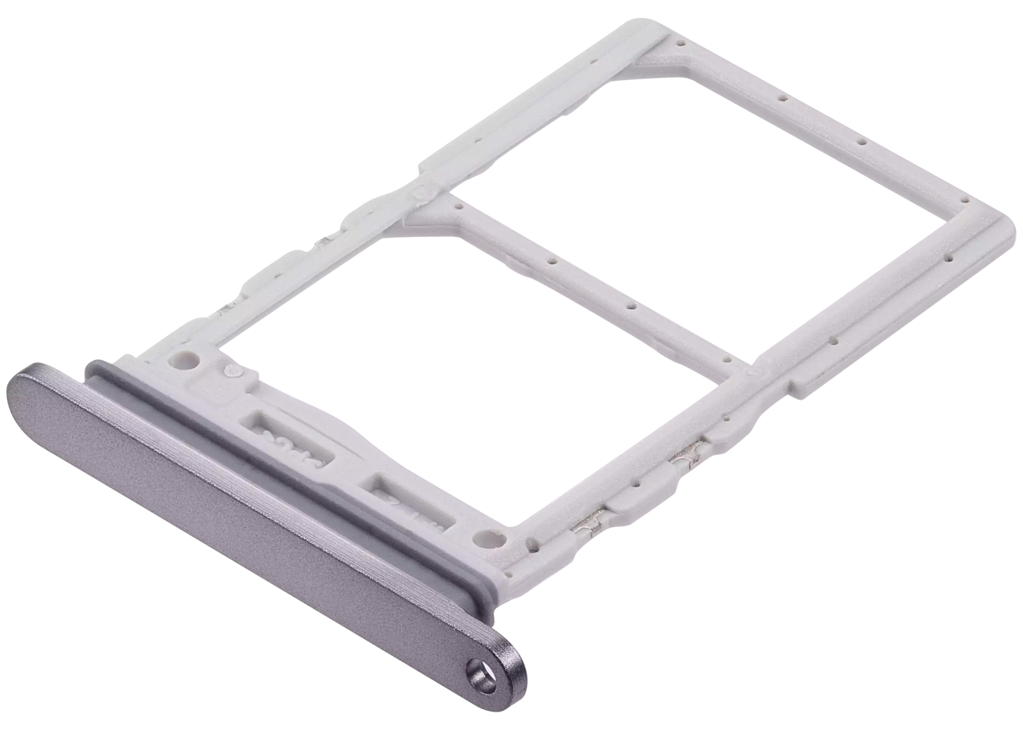 Dual Sim Card Tray For Samsung Galaxy Z Flip 6 (F741) (Premium) (Silver Shadow)