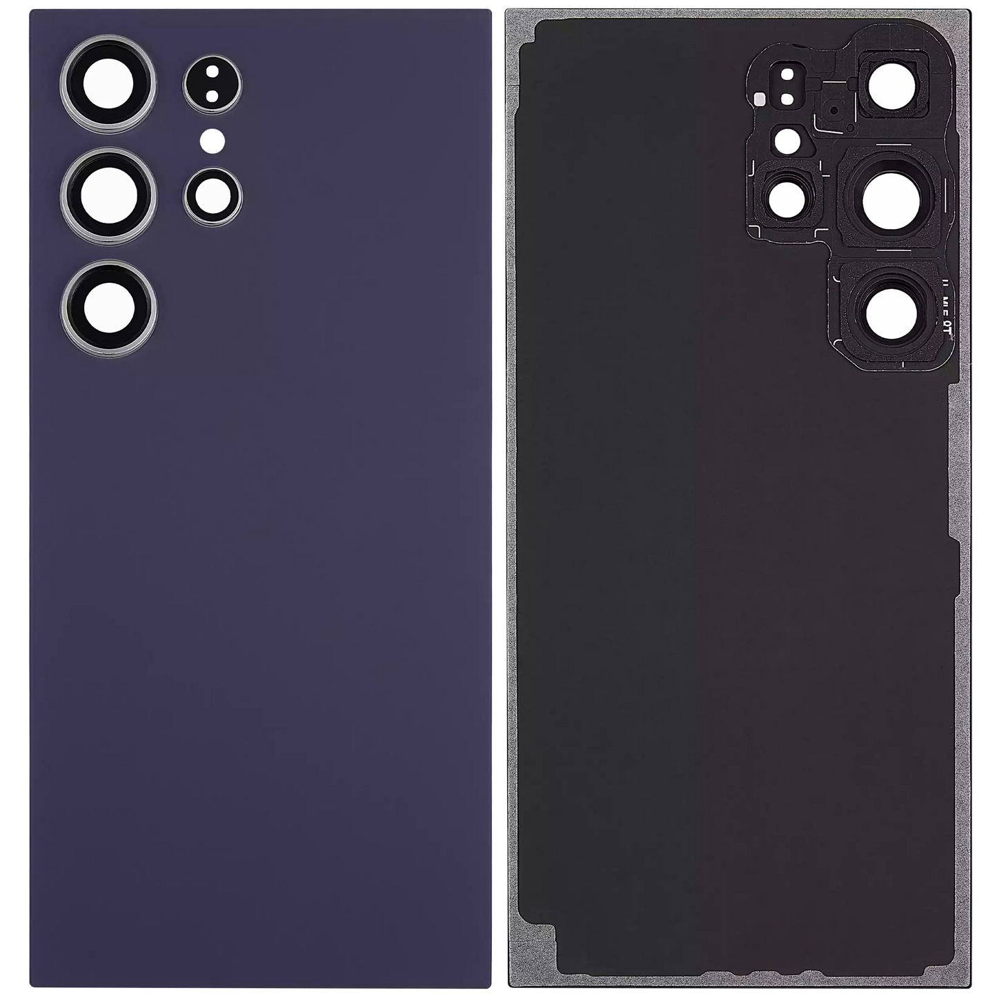 Back Cover Glass With Camera Lens For Samsung Galaxy S24 Ultra 5G (No Logo) (Aftermarket Plus) (Titanium Violet)