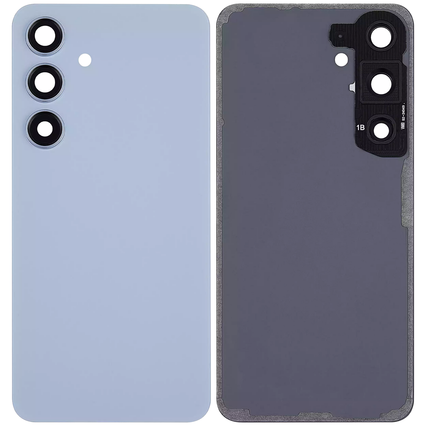 Back Cover Glass With Camera Lens For Samsung Galaxy S24 5G (No Logo) (Aftermarket Plus) (Sapphire Blue)