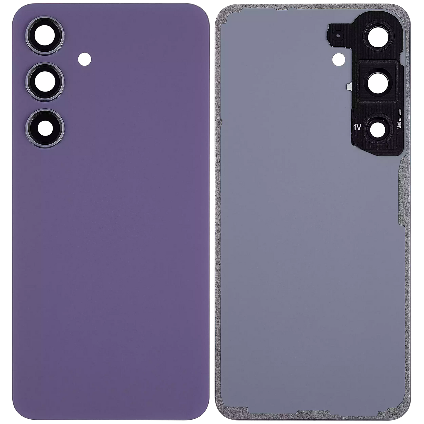 Back Cover Glass With Camera Lens For Samsung Galaxy S24 5G (No Logo) (Aftermarket Plus) (Cobalt Violet)