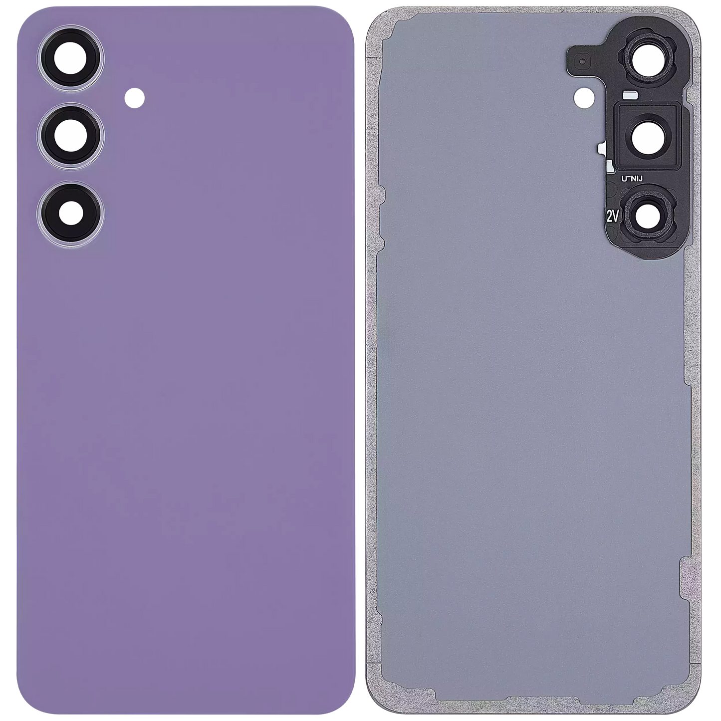 Back Cover Glass With Camera Lens For Samsung Galaxy S24 Plus 5G (No Logo) (Aftermarket Plus) (Cobalt Violet)