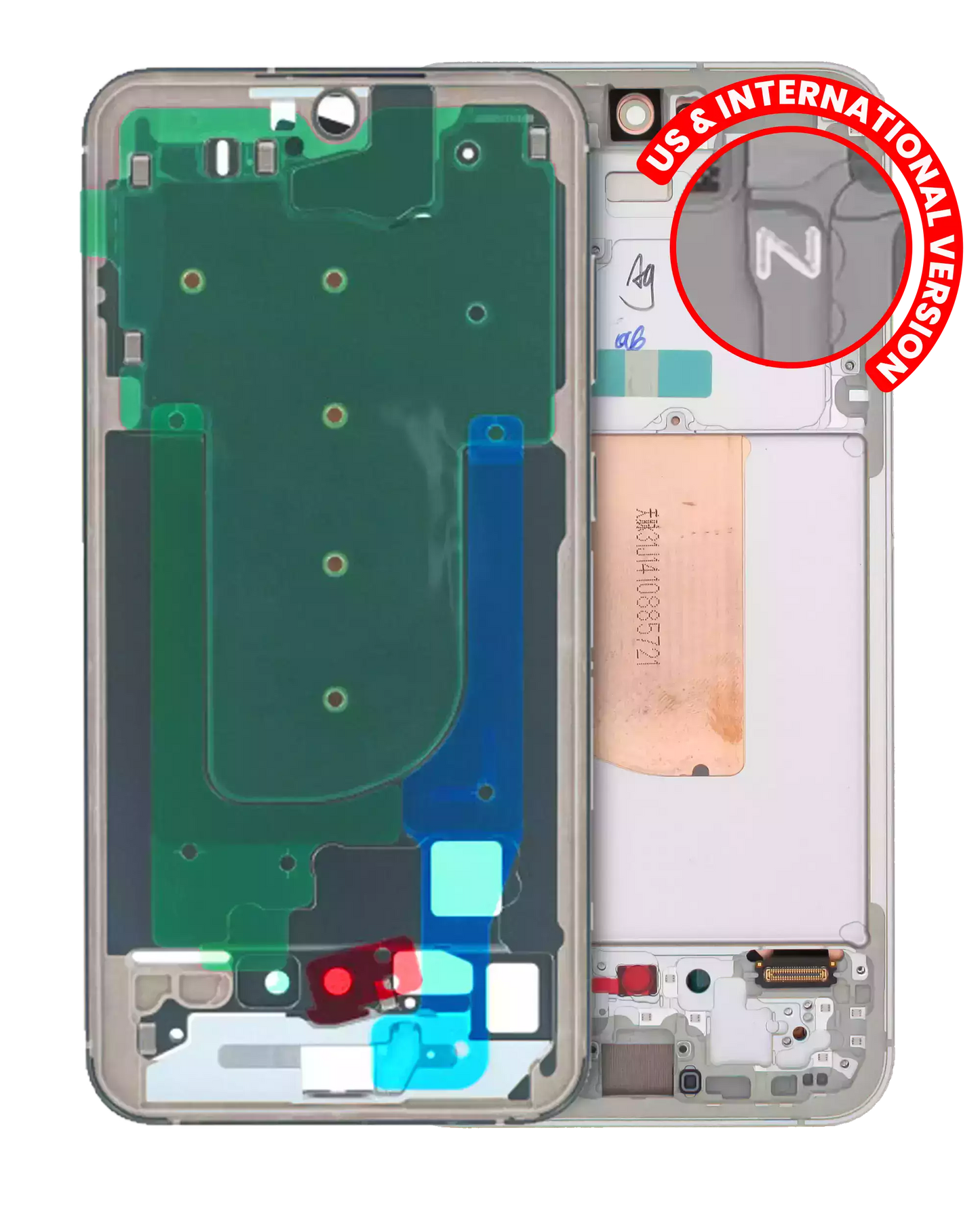 Mid-Frame Housing For Samsung Galaxy S23 FE (US & International Version) (Cream)