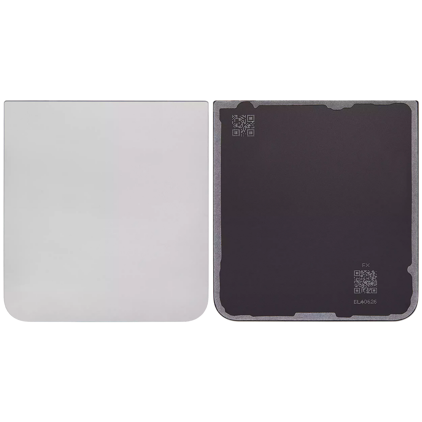 Back Cover Glass For Samsung Galaxy Z Flip 6 5G (Aftermarket Plus) (Silver Shadow)