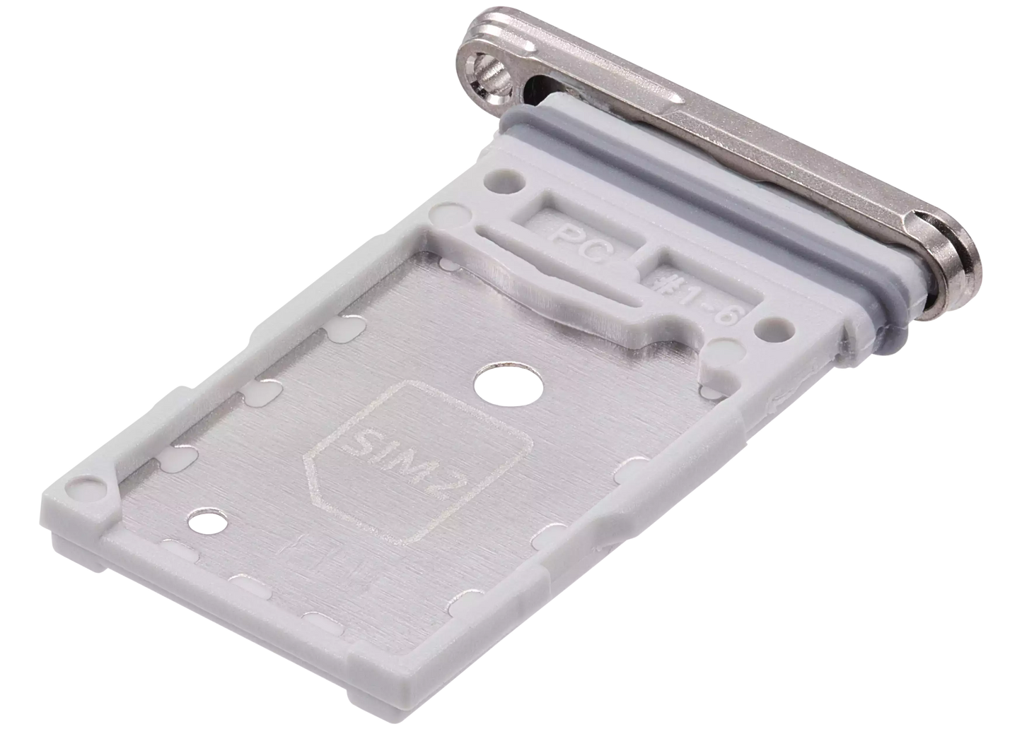 Dual Sim Card Tray For Samsung Galaxy S24 Ultra 5G (Premium) (Titanium Gray)