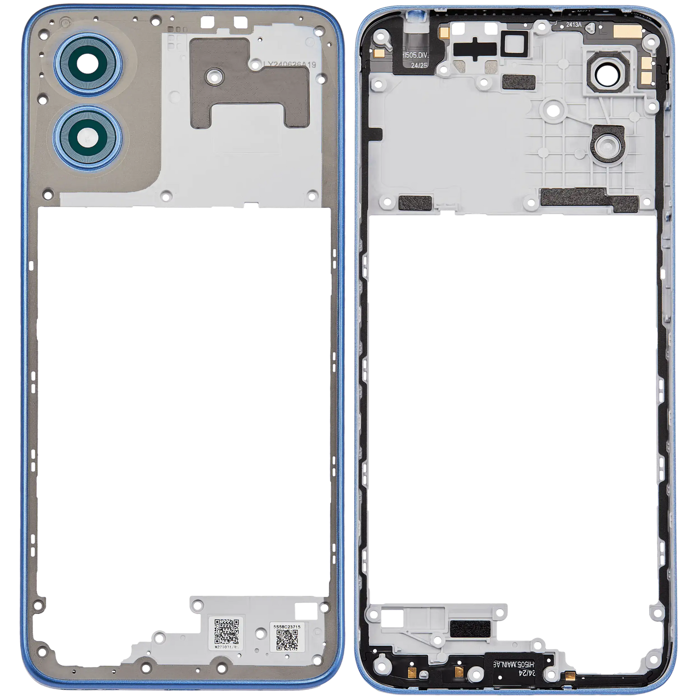 Mid-Frame For Motorola Moto G Play (XT2413 / 2024) (Coronet Blue) (Genuine OEM) replacement part SKU 107182137176 image 6