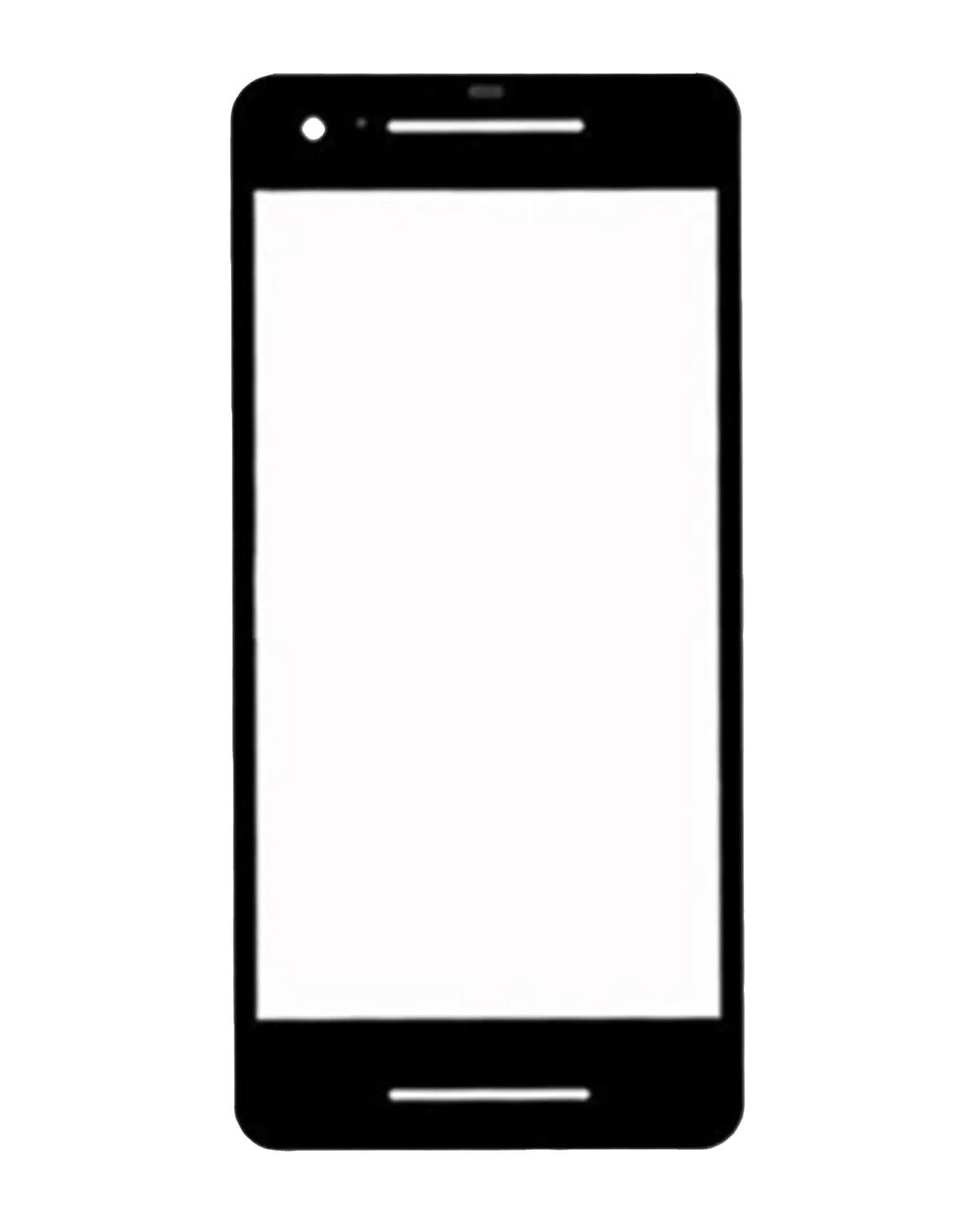 Front Glass For Google Pixel 2 (Black) - replacement part product view
