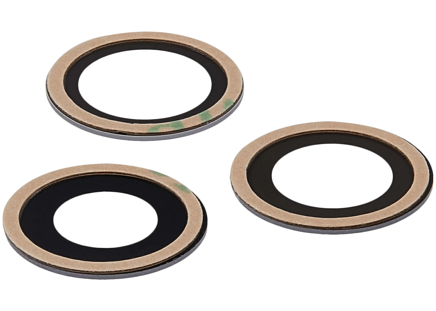 Back Camera Lens (Glass Only) With Adhesive For iPhone 12 Pro Max (3 Piece Set) (Aftermarket Plus) (10 Pack)