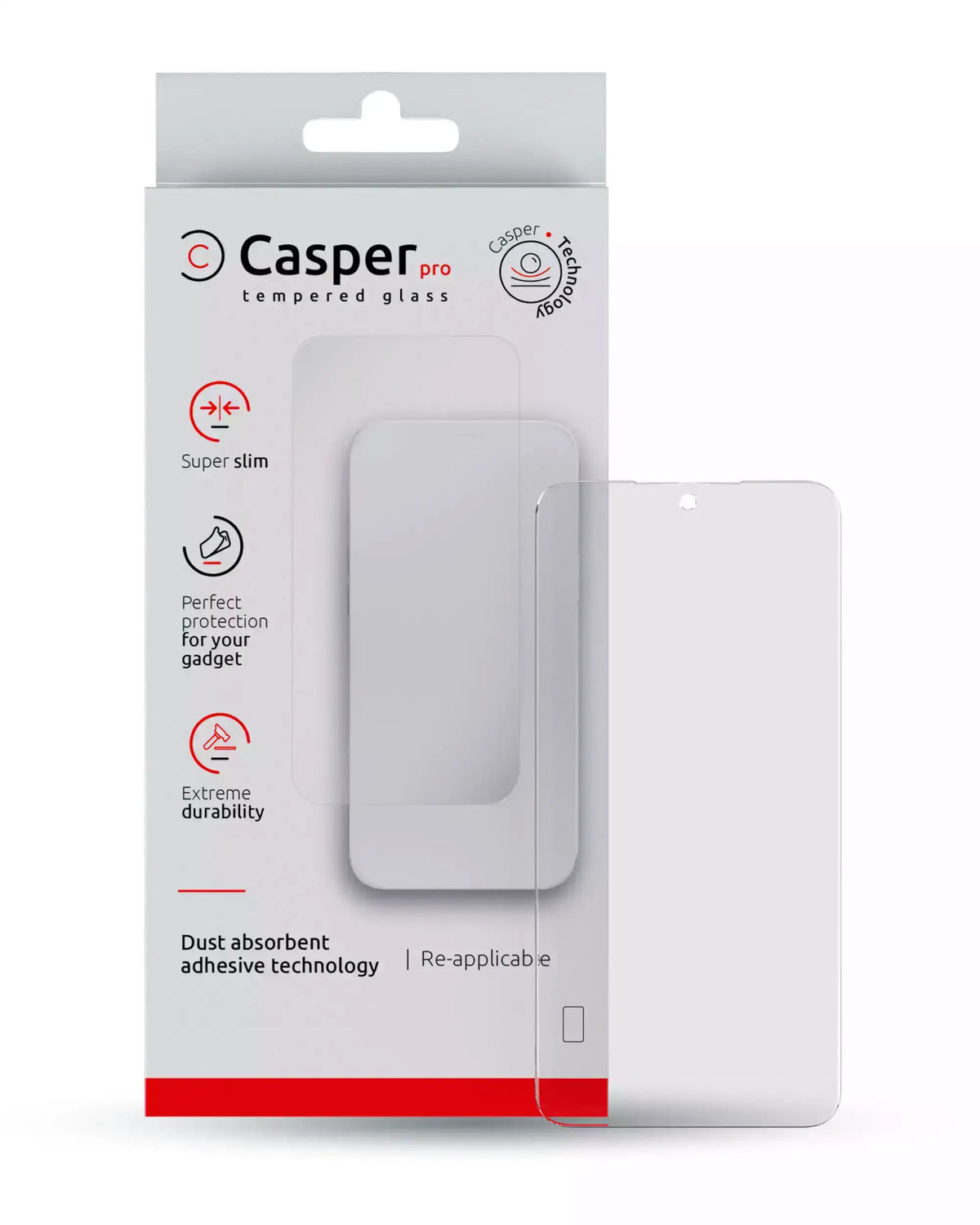 Casper Pro Tempered Glass For Samsung Galaxy A51 4G (A515 / 2019) / A51 5G (A516 / 2020) (Retail Pack) (Clear) - product image 1
