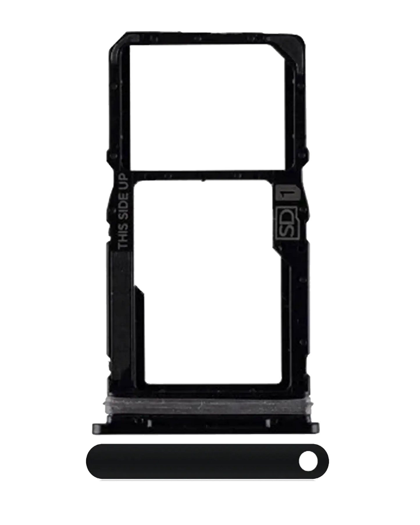 Sim Card Tray For Motorola Moto G Power (XT2165 / 2022) (Genuine OEM) (Dark Groove) replacement part SKU 107082140229 image 1