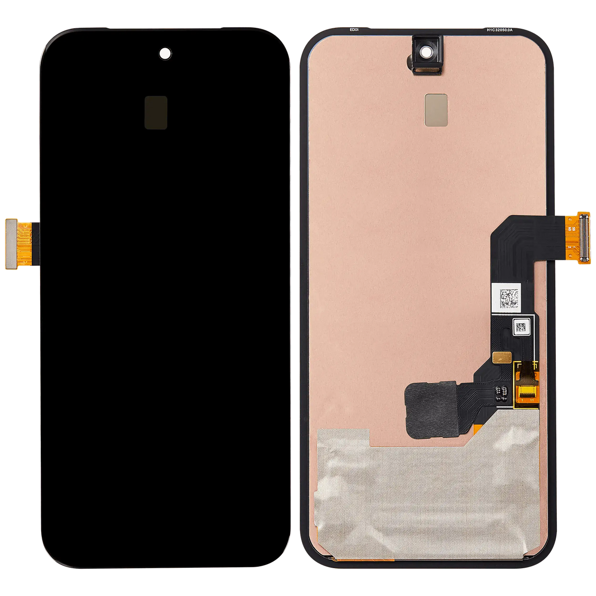 OLED Assembly Without Frame (With Finger Print Sensor) For Google Pixel 8A (Refurbished) (All Colors) - repair component detailed angle