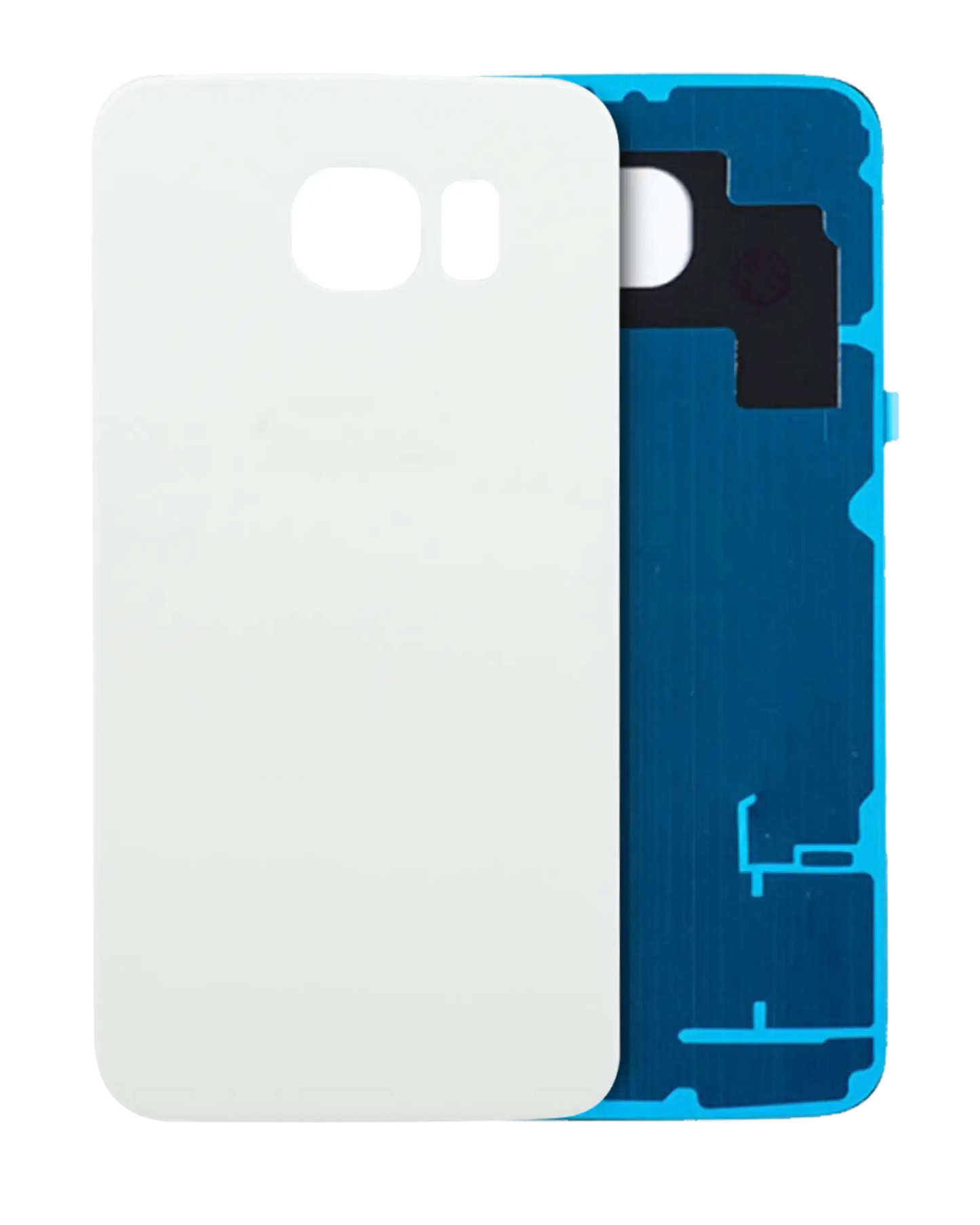 Back Cover Glass For Samsung Galaxy S6 (Service Pack) (White)