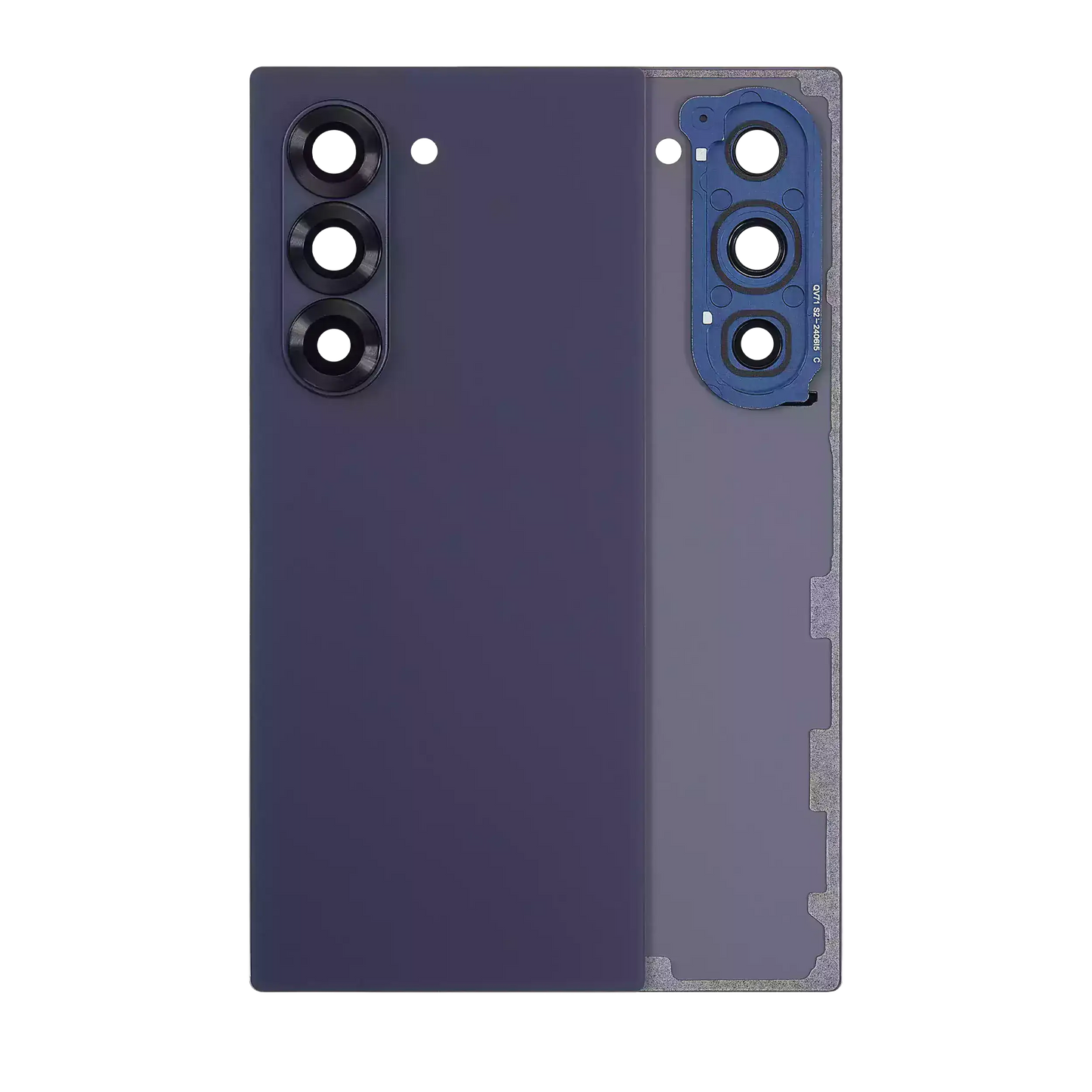 High resolution image of Back Cover Glass With Camera Lens For Samsung Galaxy Z Fold 6 5G (Service Pack) (Navy)