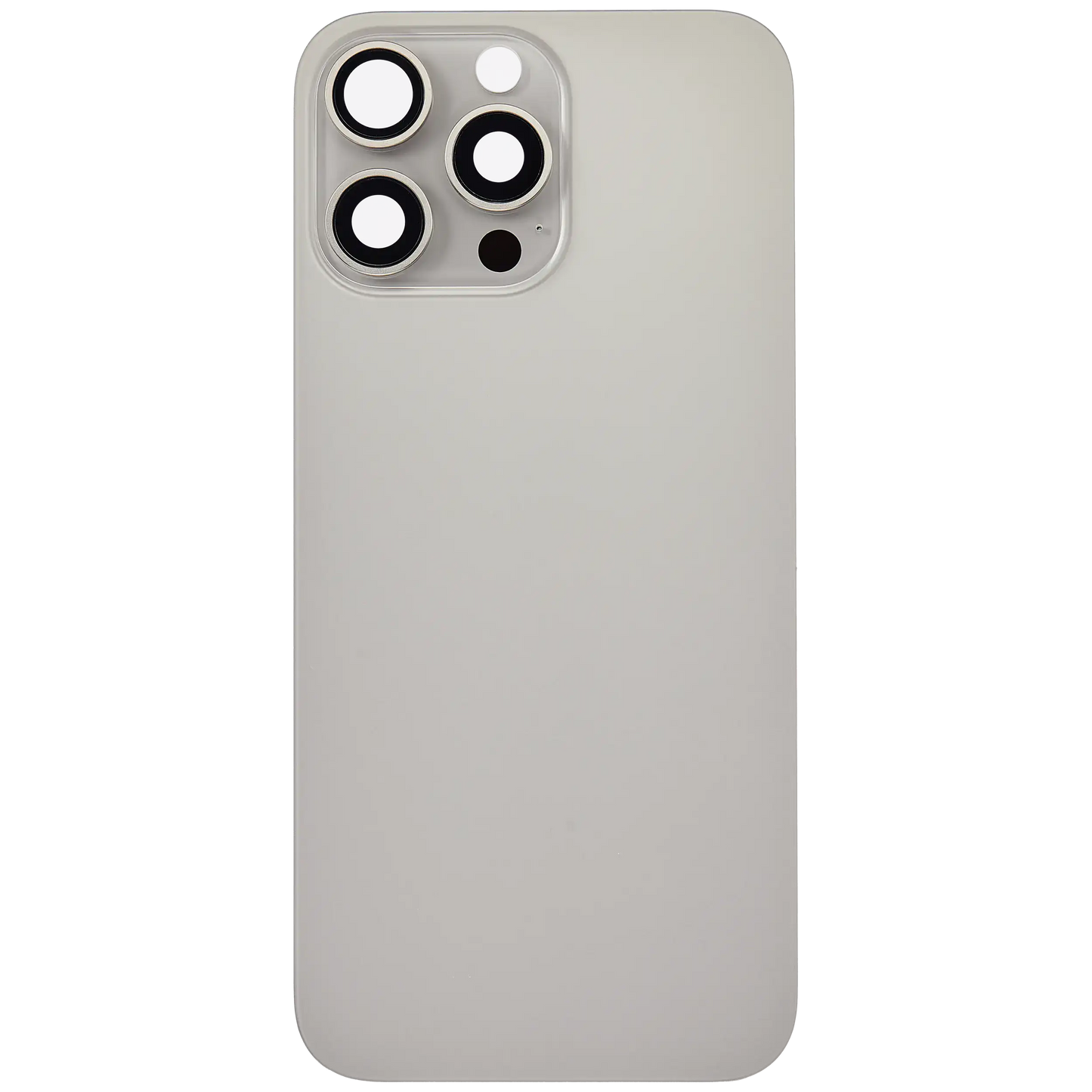 Back Glass w/ MagSafe Magnet For iPhone 16 Pro Max (Aftermarket) (Natural Titanium) (No Logo)