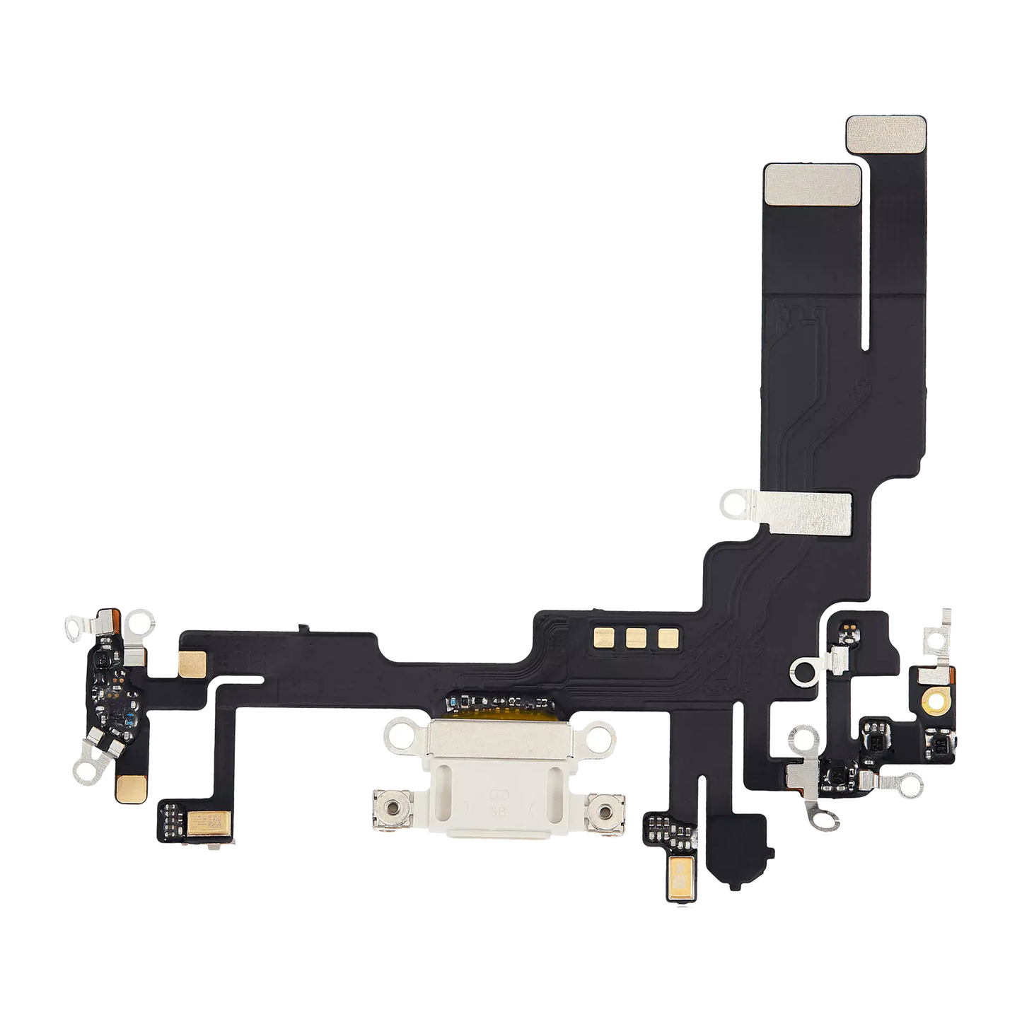 Charging Port Flex Cable For iPhone 14 (Aftermarket Plus) (Starlight)