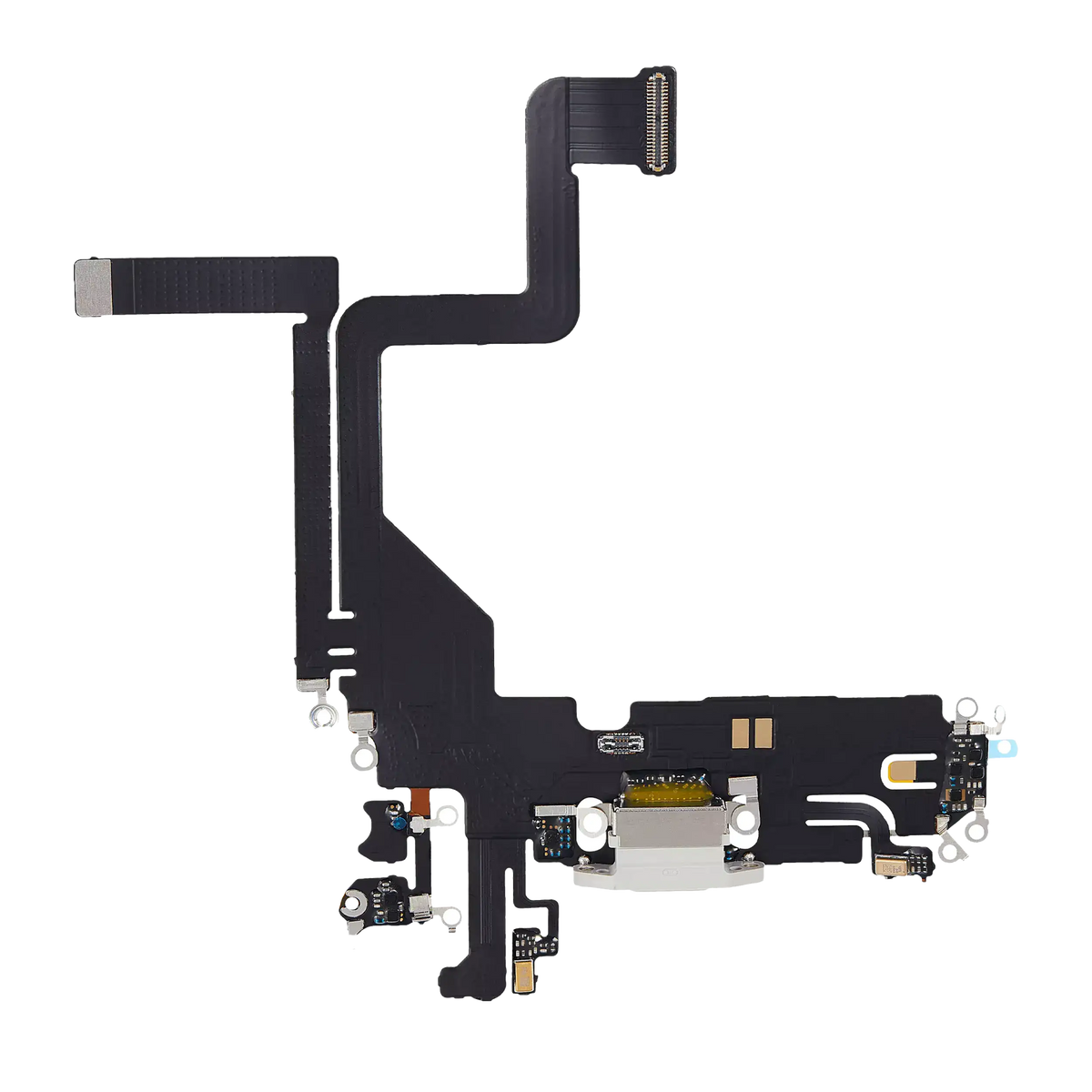 Charging Port Flex Cable For iPhone 14 Pro (Aftermarket Plus) (Silver)