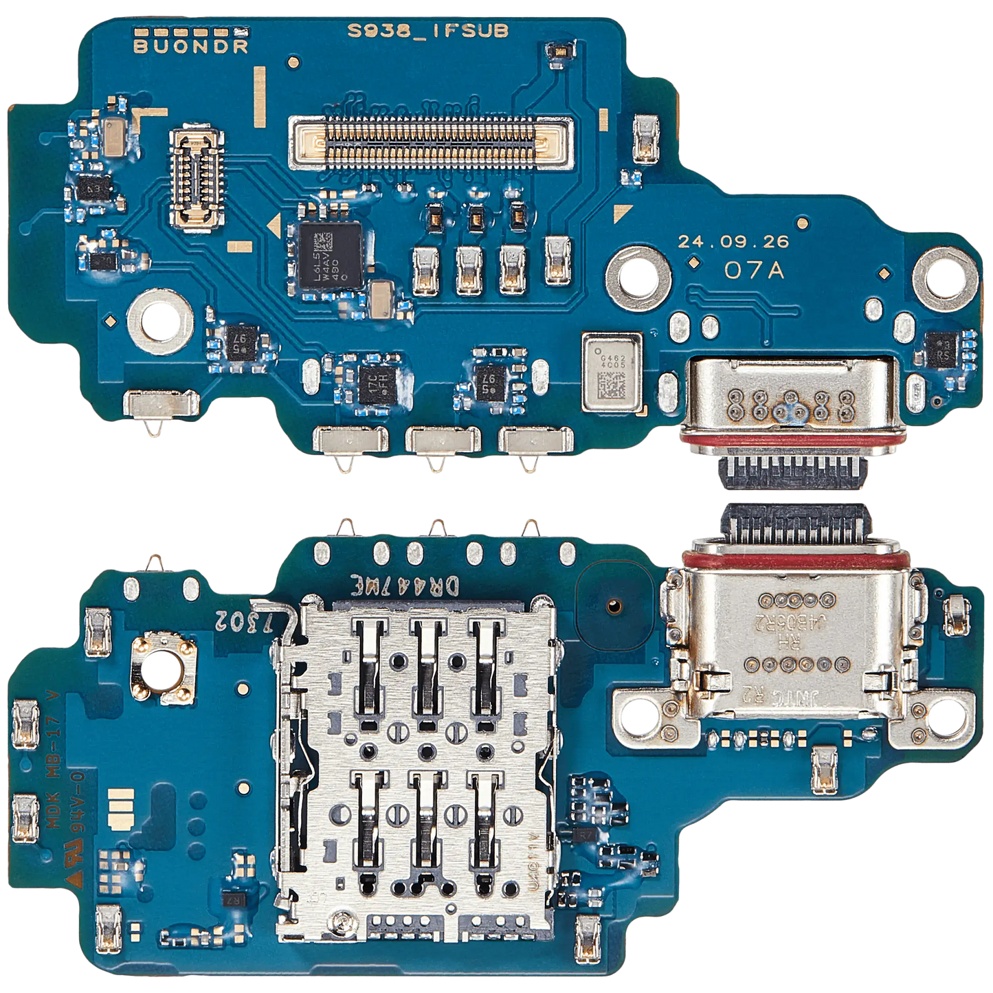 Charging Port Board With Sim Card Reader For Samsung Galaxy S25 Ultra 5G (S938R) (International Version) (Premium)
