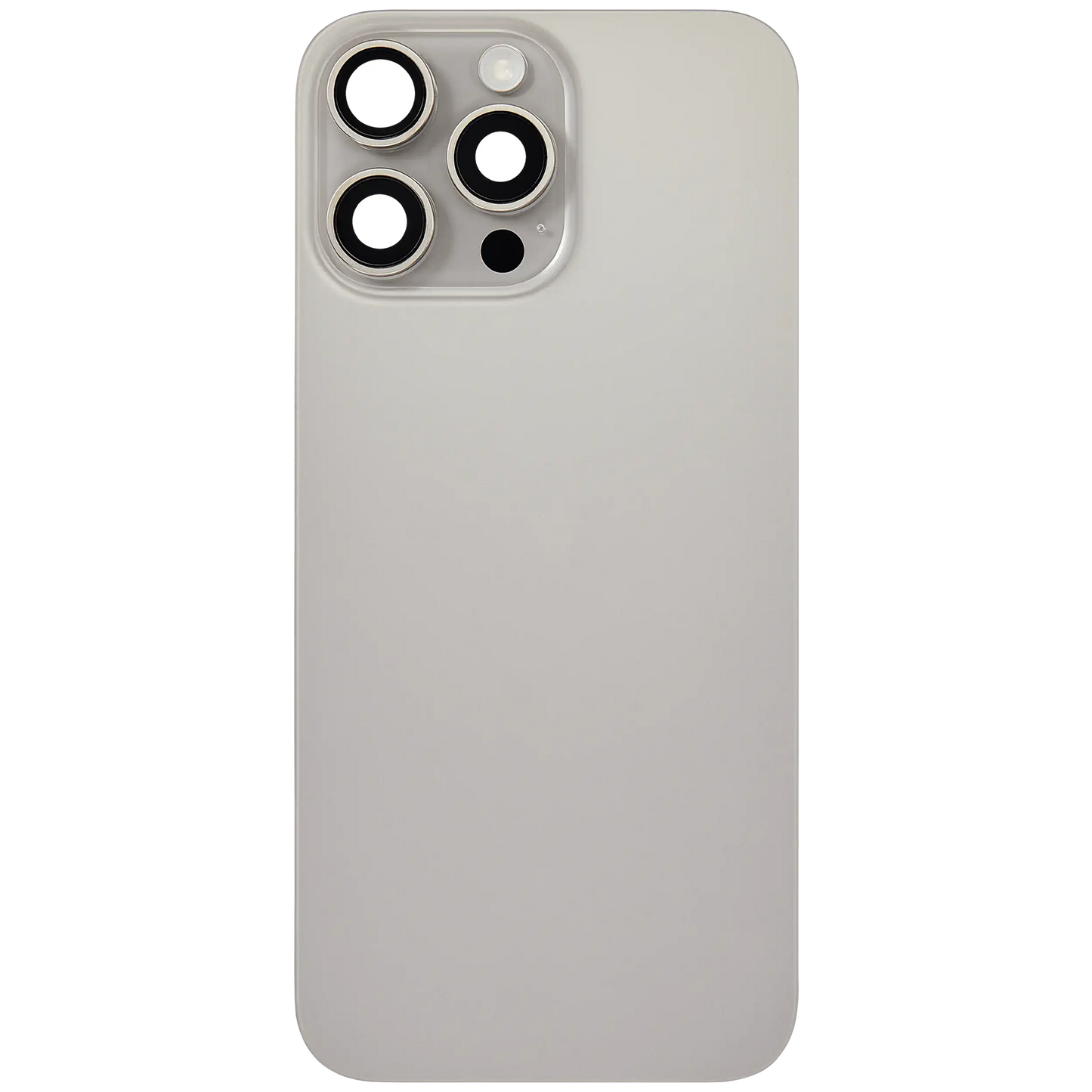 Back Glass w/ MagSafe Magnet & NFC & Flashlight Flex For iPhone 16 Pro Max (Used OEM Pull: Grade B) (Natural Titanium)