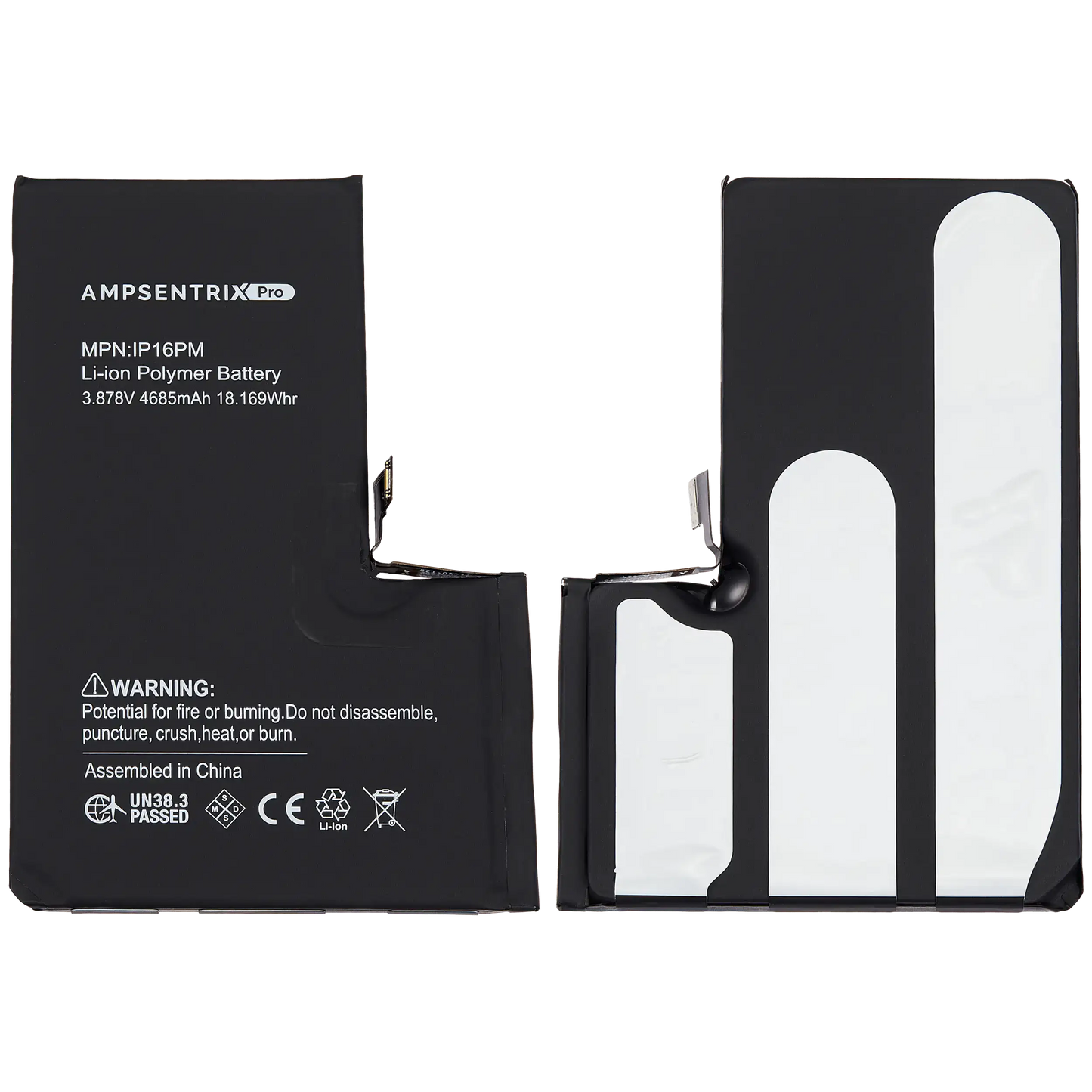 Replacement Battery For iPhone 16 Pro Max (AmpSentrix Pro)
