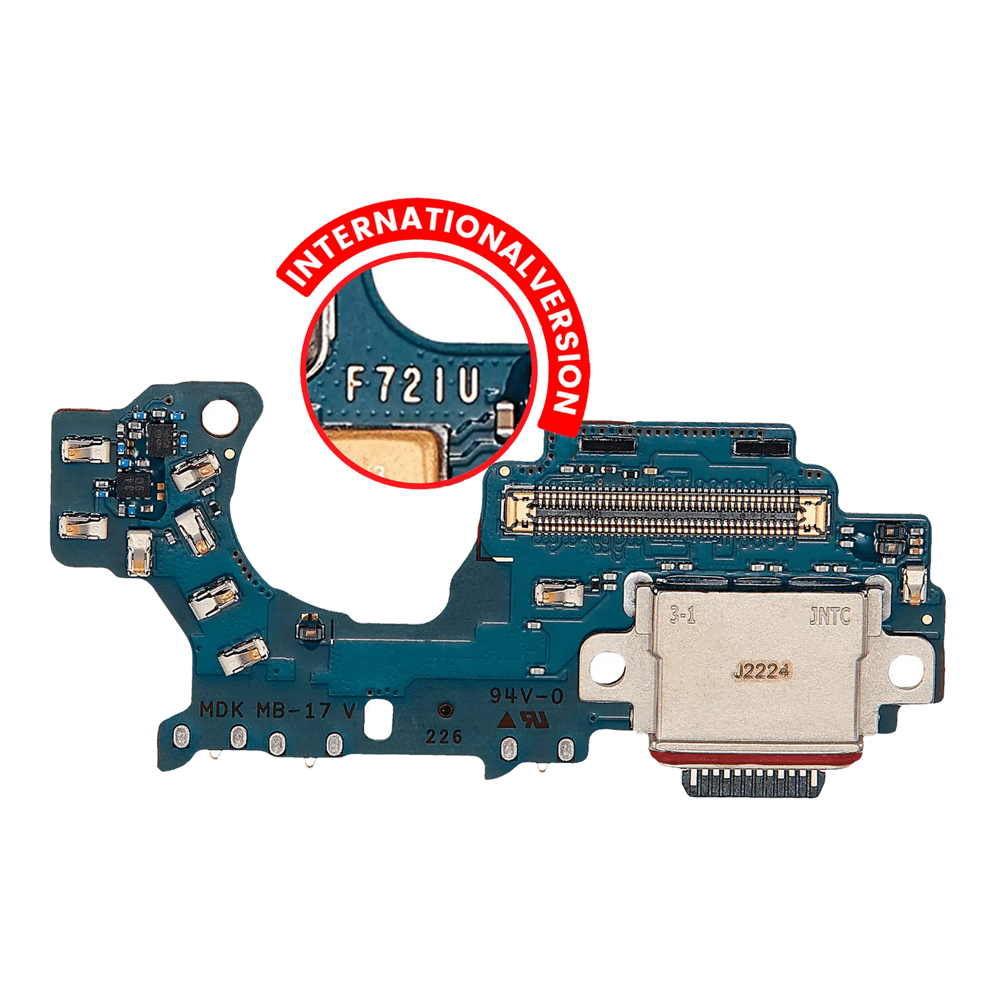 Buy Charging Port Board For Samsung Galaxy Z Flip 4 (F721B) (International Version) (Premium) - High Quality Replacement Part - View 1 | TechDrip Canada