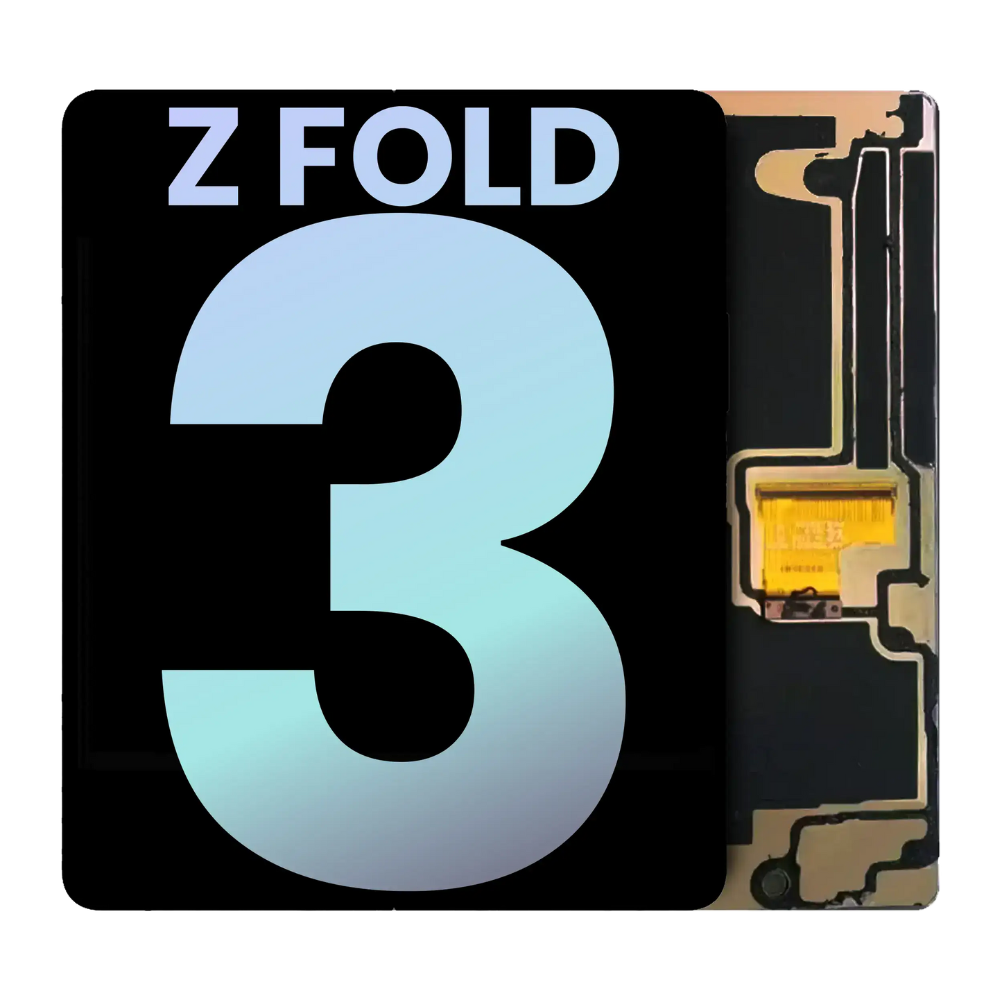 Inner OLED Assembly Without Frame For Samsung Galaxy Z Fold 3 5G (US & International) (Service Pack) (All Colors)