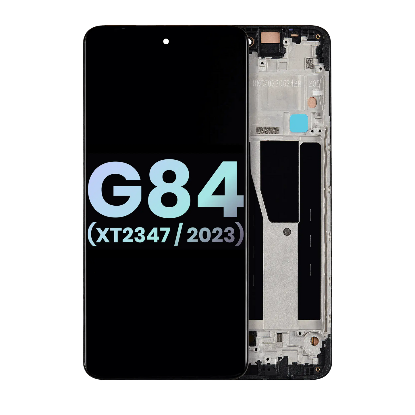 OLED Assembly With Frame For Motorola Moto G84 (XT2347 / 2023) (Genuine OEM) (All Colors) replacement part SKU 107082113047 image 1