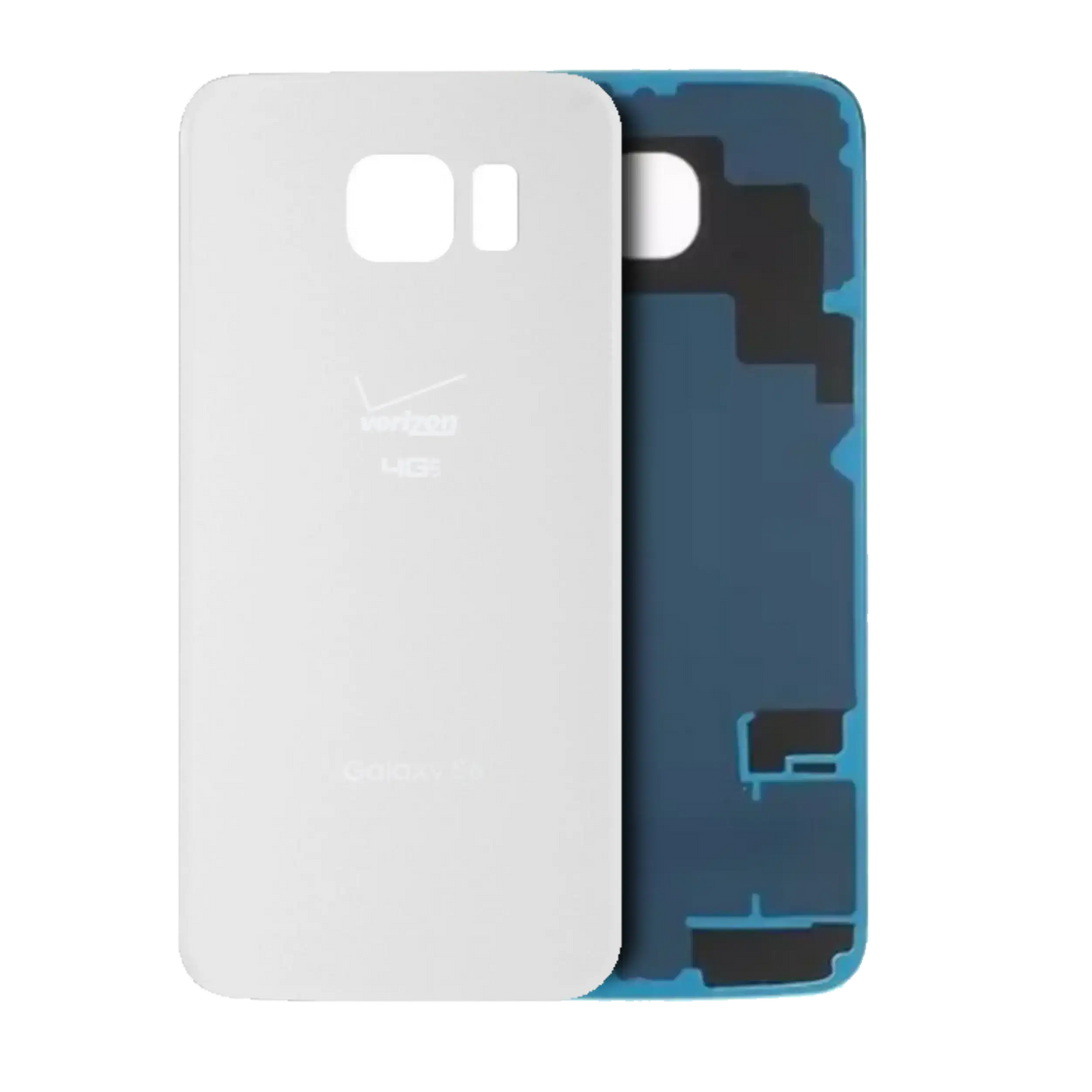 Back Cover Glass For Samsung Galaxy S6 (Verizon 4G) (Service Pack) (White)