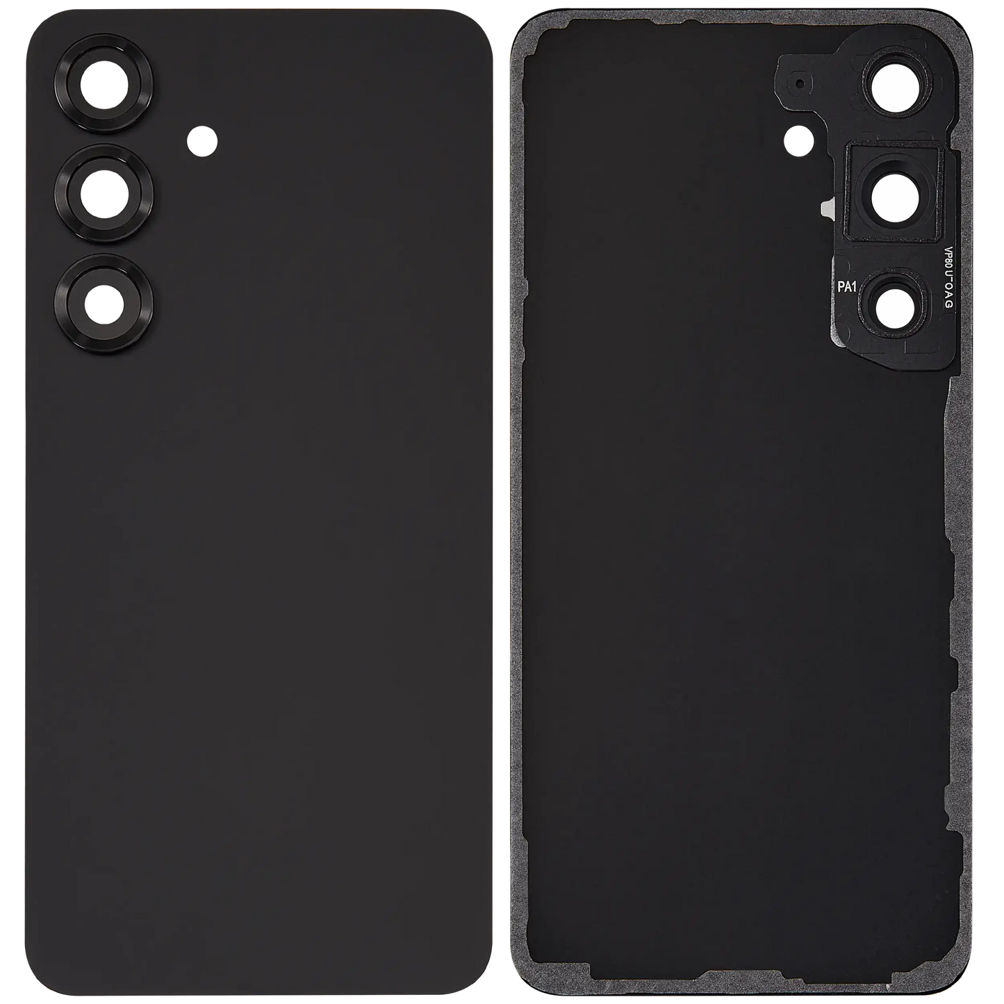 Back Cover Glass With Camera Lens For Samsung Galaxy S25 5G (No Logo) (Aftermarket Plus) (Blue Black)