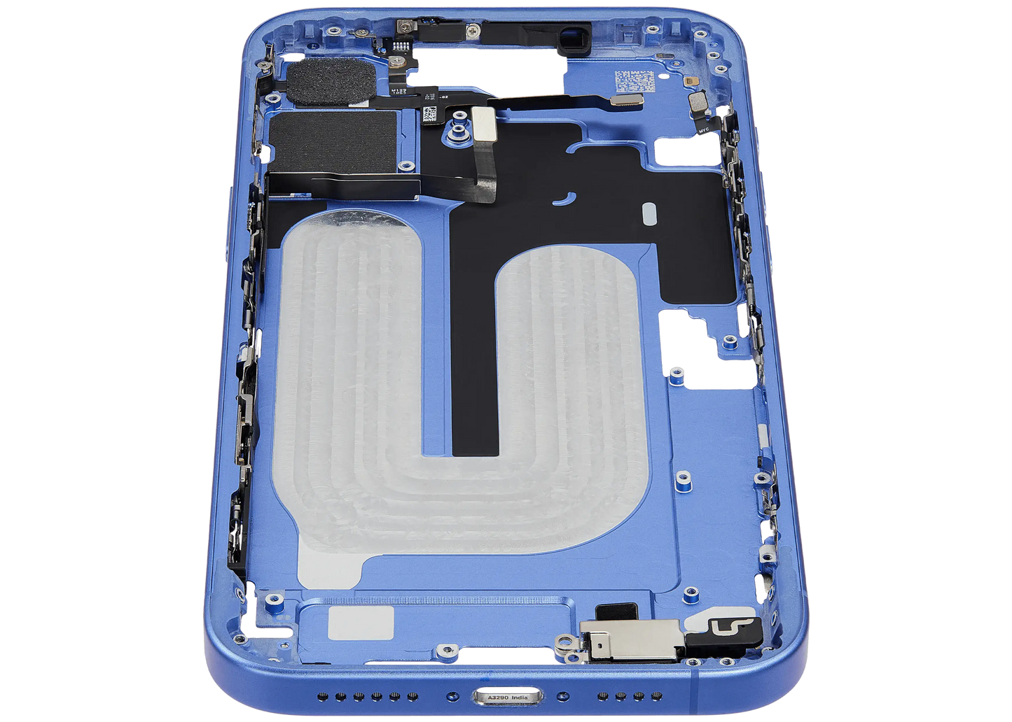 Mid-Frame Housing W/ Small Parts For iPhone 16 Plus (EU / Global Version) (Used OEM Pull: Grade A) (Ultramarine)