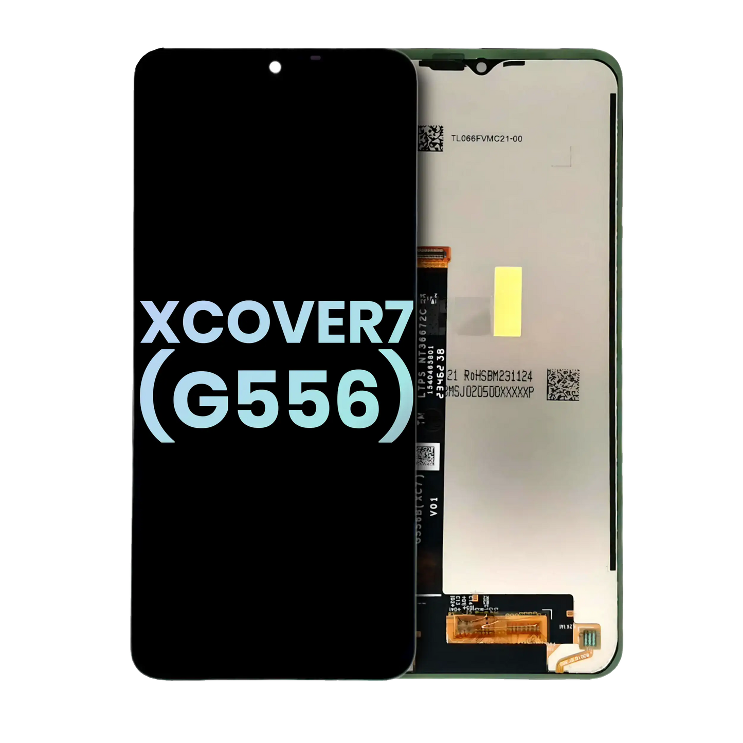 OLED Assembly Without Frame For Samsung Galaxy Xcover7 5G (G556) (Service Pack) (Black) Samsung Galaxy XCover replacement part product image 1