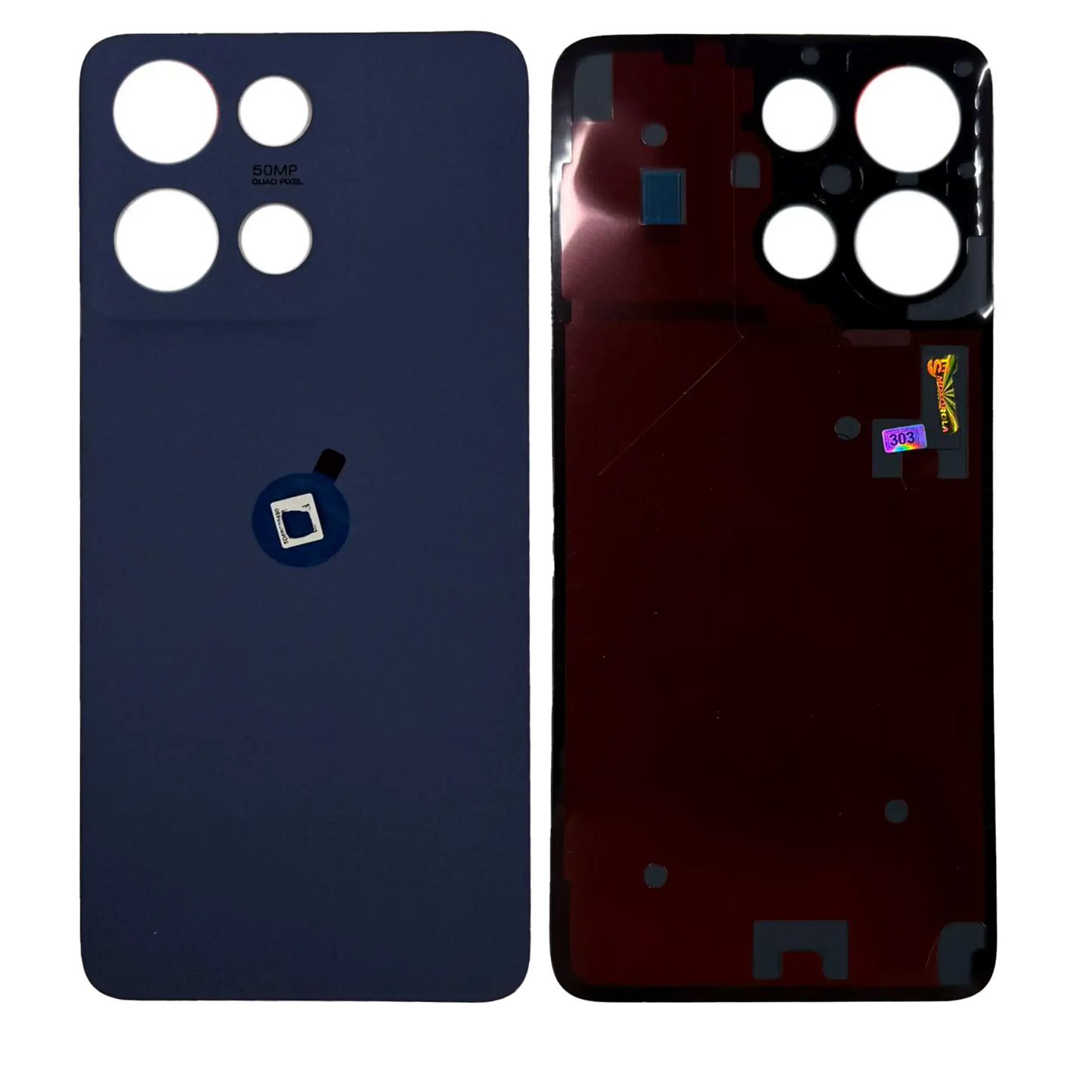 Back Cover Glass For Motorola Moto G 5G (XT2513 / 2025) (Genuine OEM) (Sapphire Blue) replacement part SKU 107082546525 image 4
