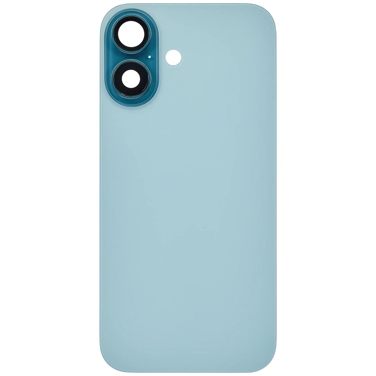 Back Glass w/ MagSafe Magnet For iPhone 16 (Aftermarket) (Teal) (No Logo)