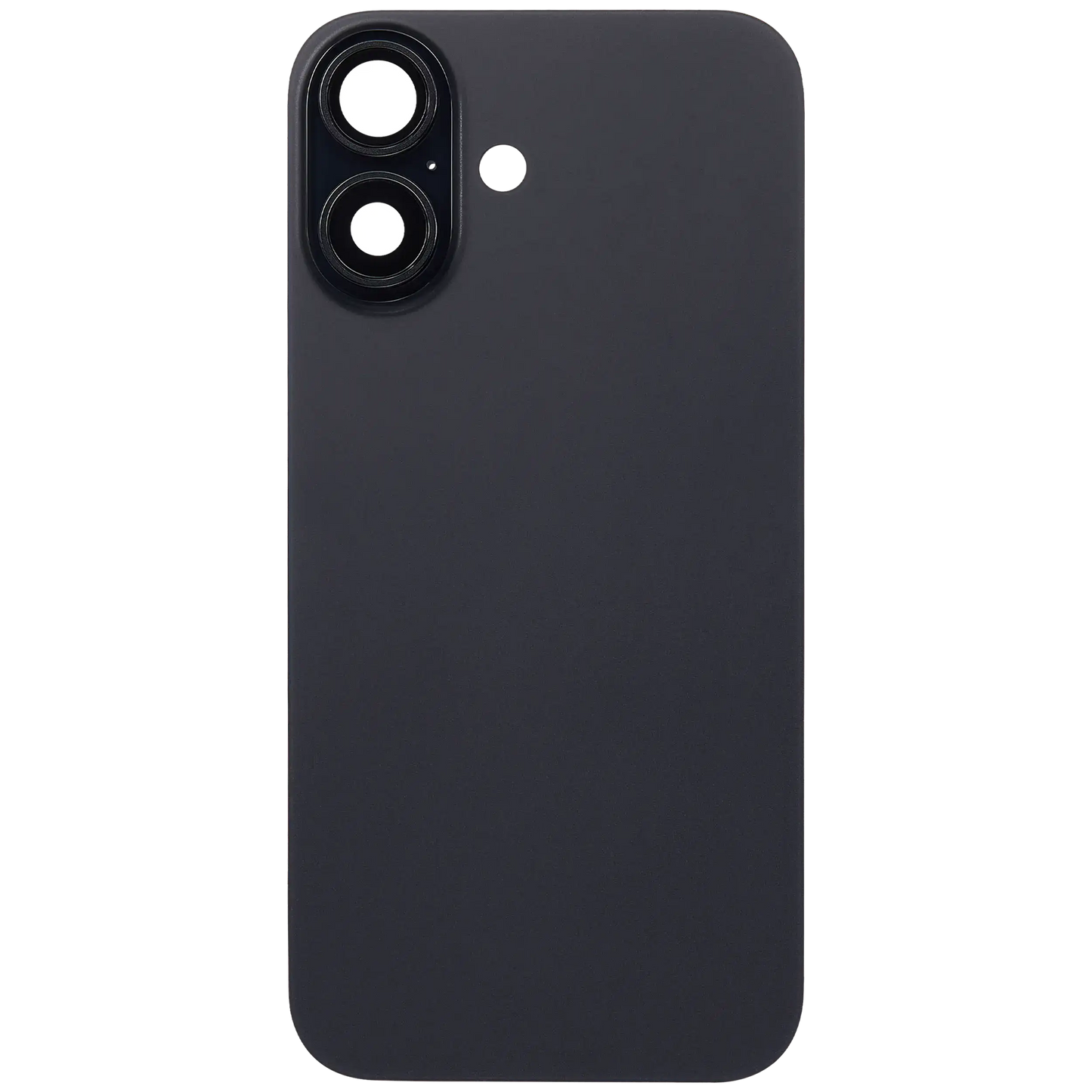 Back Glass w/ MagSafe Magnet For iPhone 16 (Aftermarket) (Black) (No Logo)