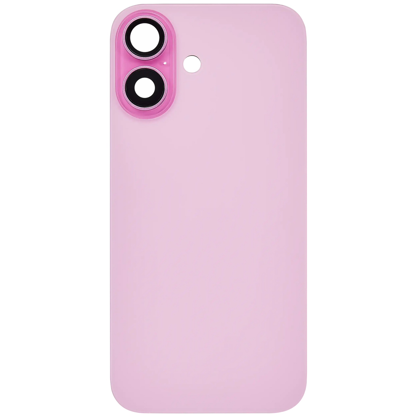 Back Glass w/ MagSafe Magnet For iPhone 16 (Aftermarket) (Pink) (No Logo)