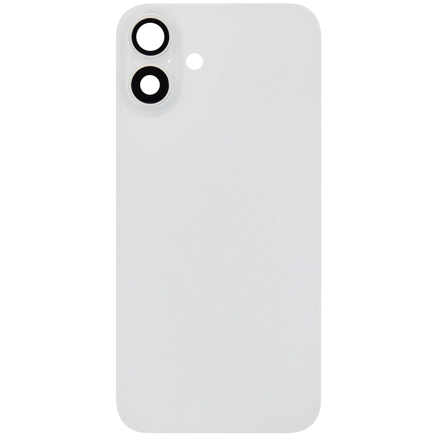 Back Glass w/ MagSafe Magnet For iPhone 16 Plus (Aftermarket) (White) (No Logo)