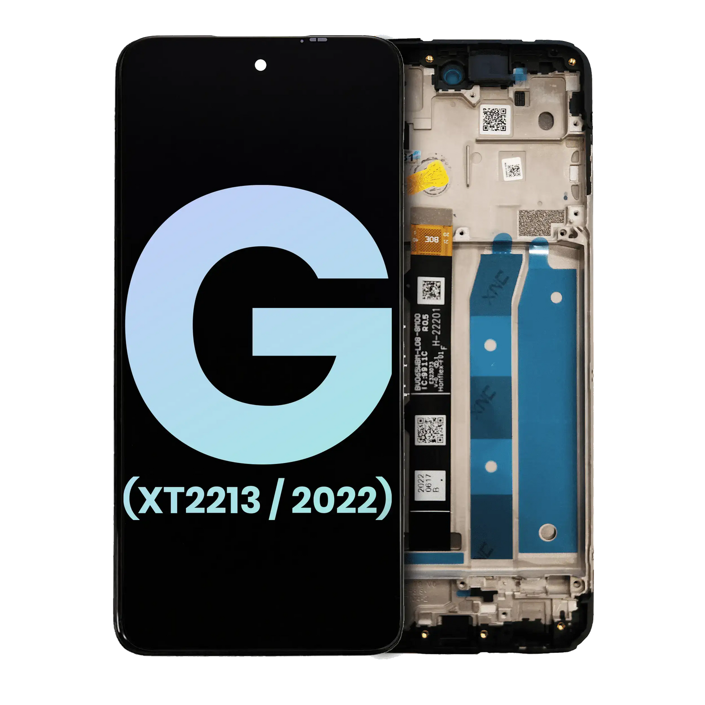 LCD Assembly With Frame For Motorola Moto G 5G (XT2213 / 2022) (Genuine OEM) (All Colors) replacement part SKU 107082032205 image 1