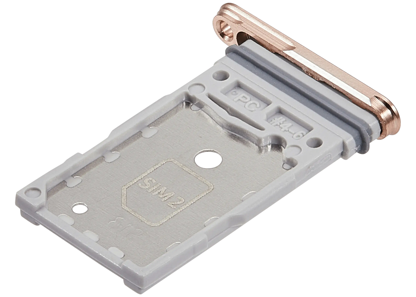 Dual Sim Card Tray For Samsung Galaxy S25 / S25 Plus (Premium) (Pink Gold)