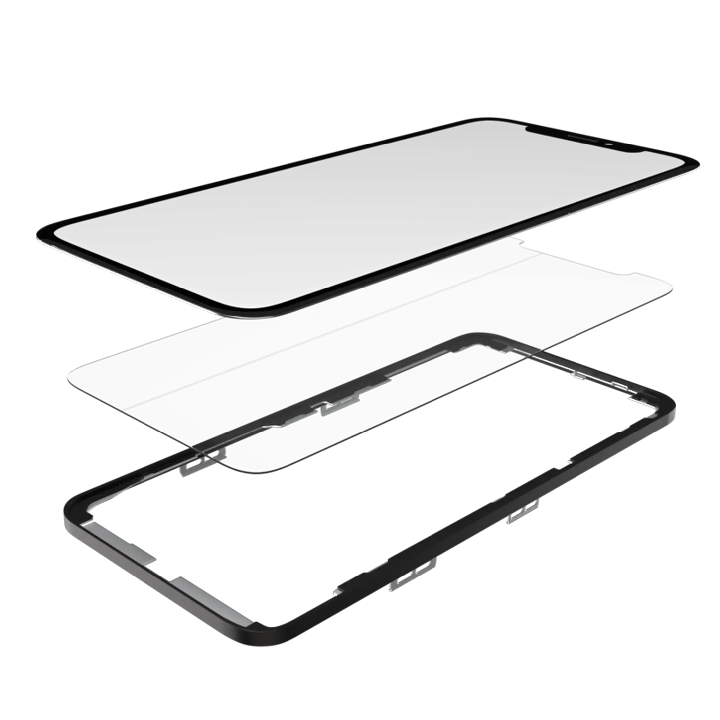 3 in 1 (Glass With OCA Pre-Installed + Frame) For iPhone XS (OCA Master)