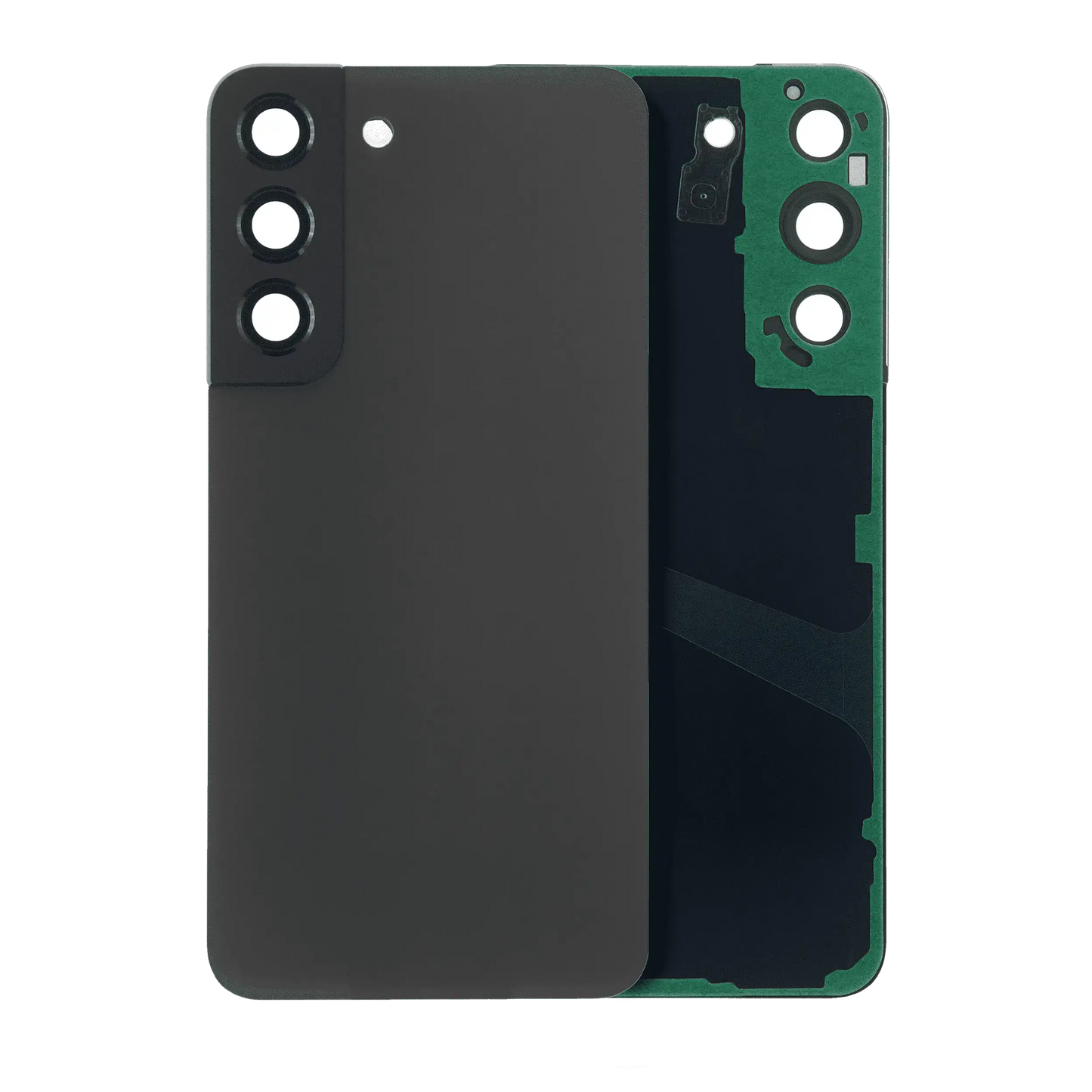Back Cover Glass With Camera Lens Samsung Galaxy S22 5G (Service Pack) (Graphite)