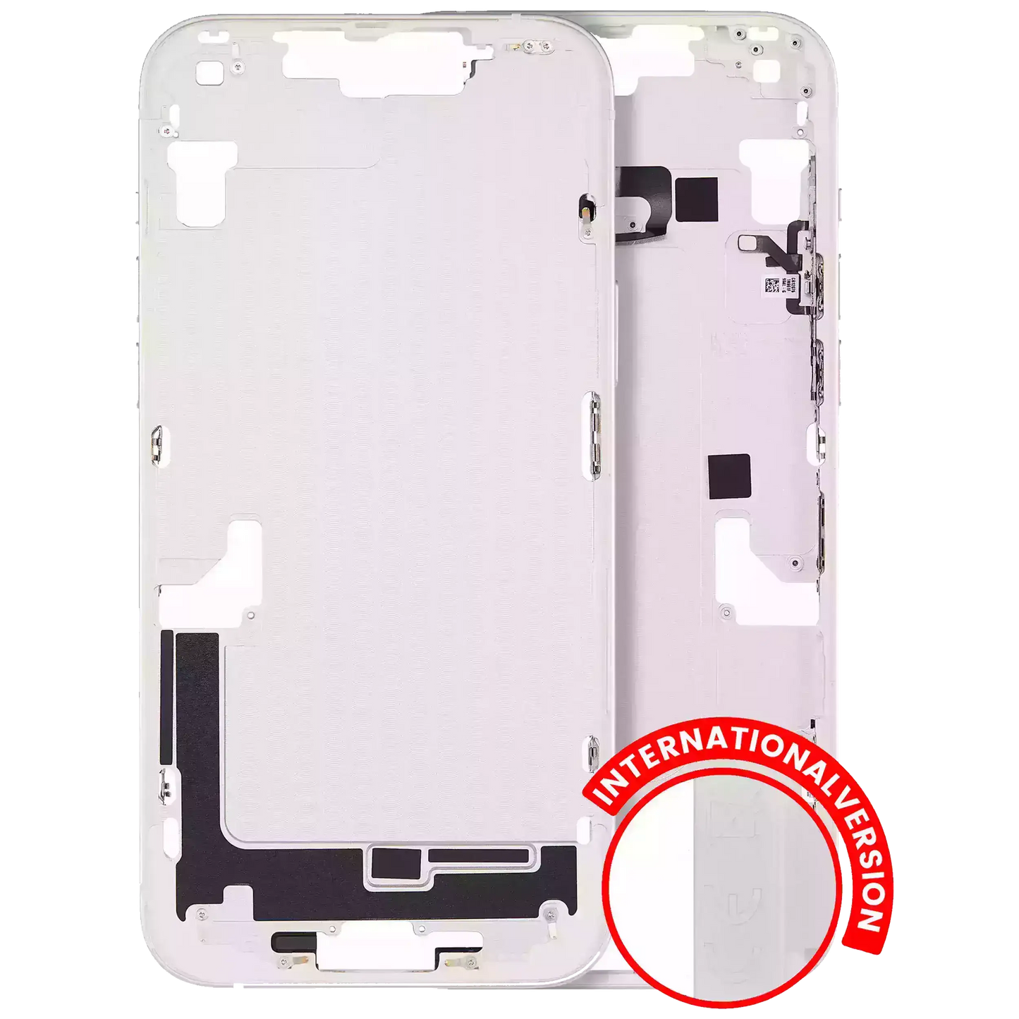 Mid-Frame Housing W/ Small Parts For iPhone 14 Plus (EU / Global Version) (Used OEM Pull: Grade C) (Starlight)