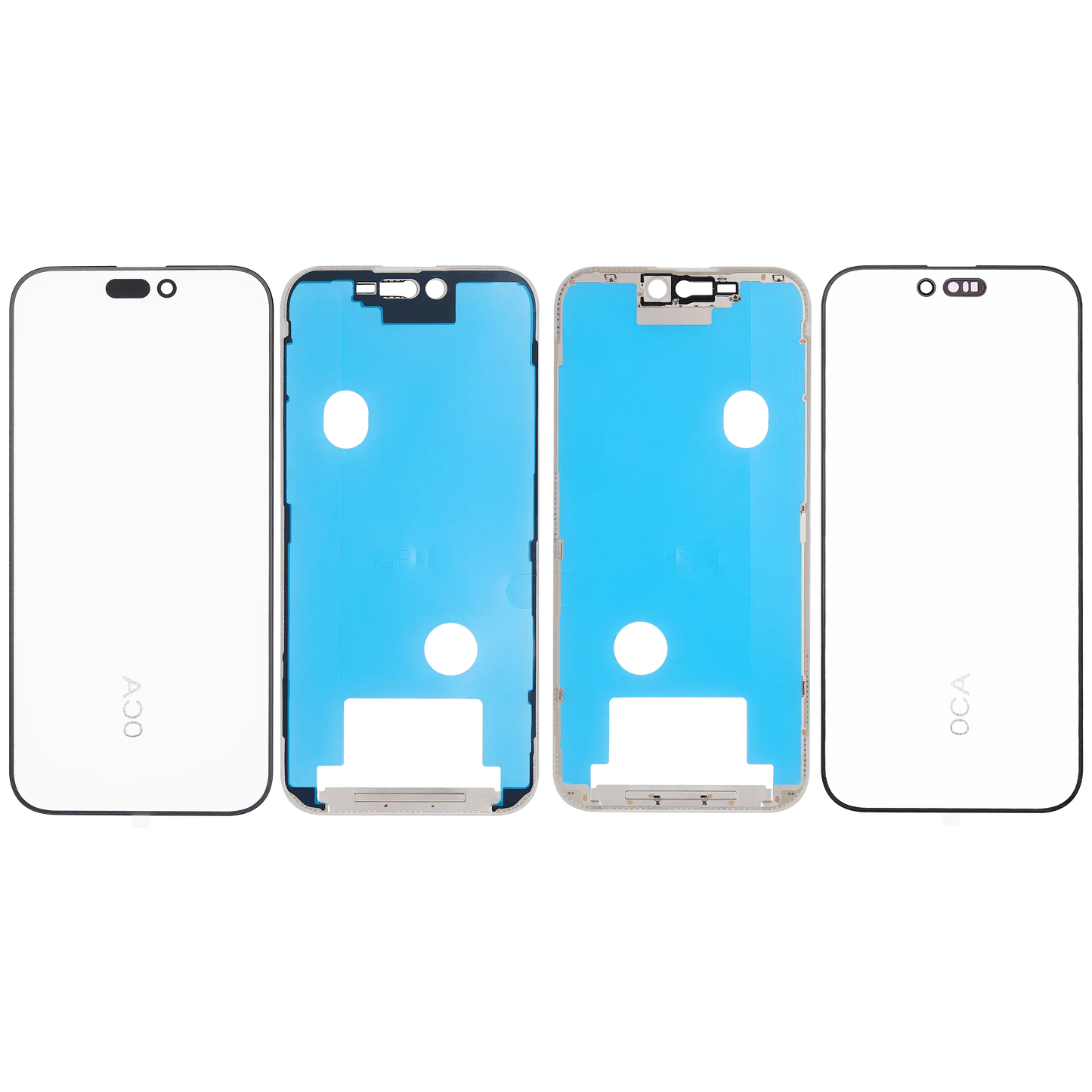 3 in 1 (Glass With OCA Pre-Installed + Frame) For iPhone 16 Pro Max (OCA Master)