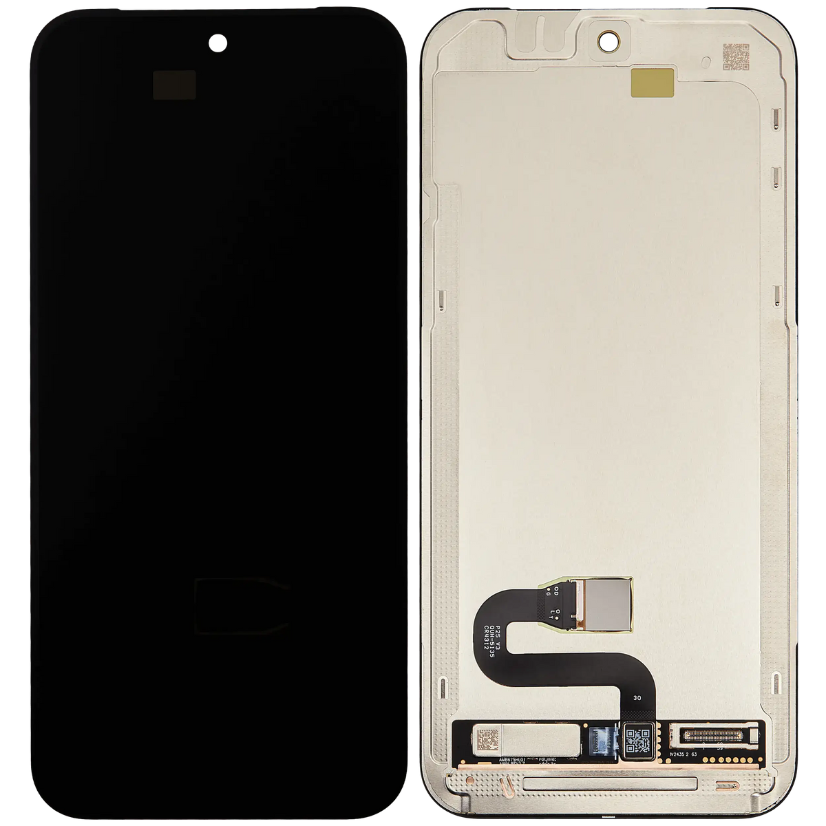 OLED Assembly With Frame (With Fingerprint Sensor) Compatible For Google Pixel 10 Pro XL (Refurbished) (All Colors) - repair component detailed angle