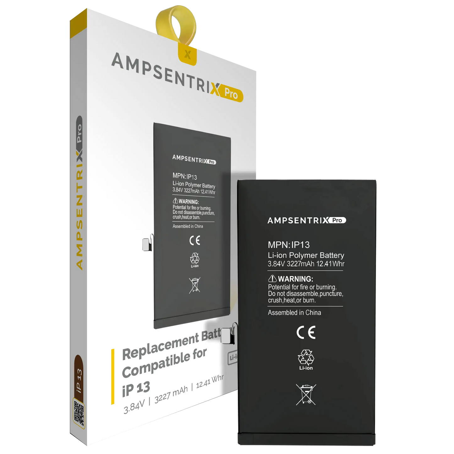 Replacement Battery For iPhone 13 (AmpSentrix Pro)