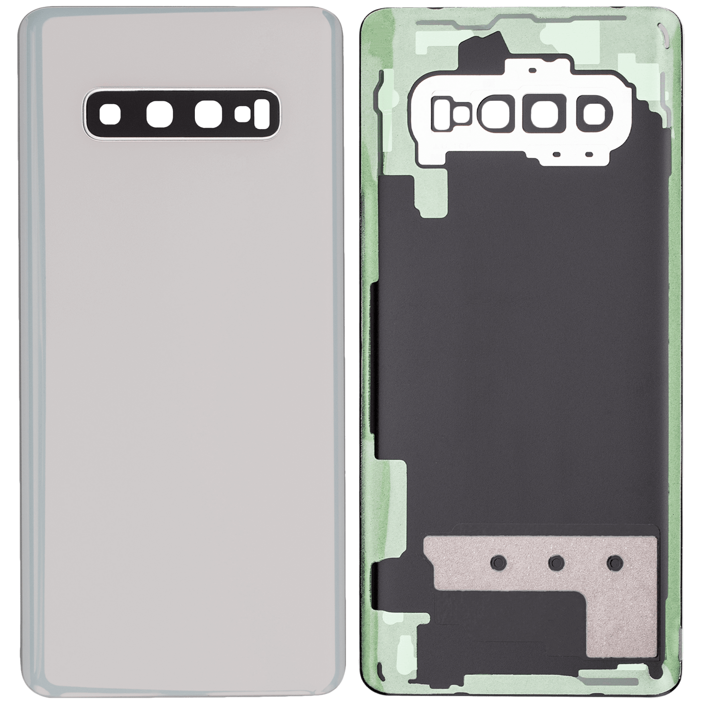 Back cover Glass With Camera Lens For Samsung Galaxy S10 Plus (Service Pack) (Prism Silver)